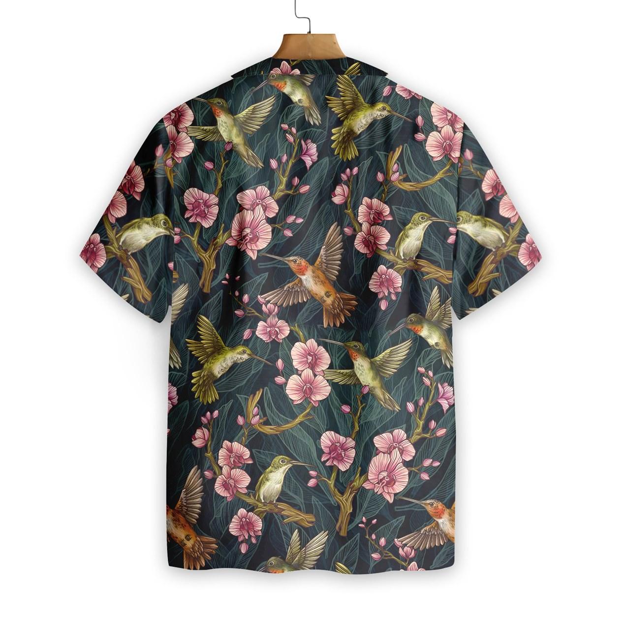 Hummingbird Tropical Hawaiian Shirt, Colorful Summer Aloha Shirts For Men Women, Perfect Gift For Husband, Wife, Boyfriend, Friend - Image 2