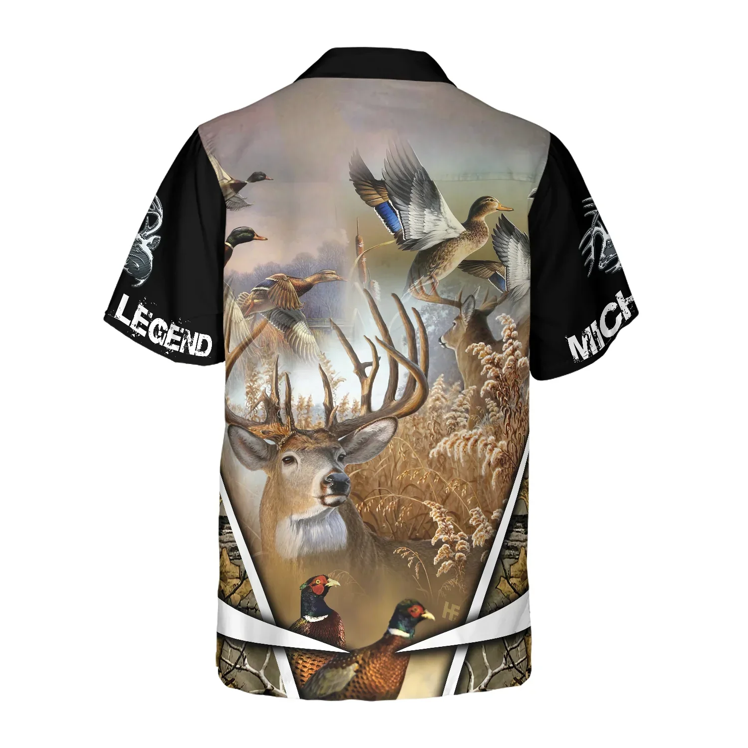 Hunting Custom Name Hawaiian Shirt, Personalized Deer Animals Aloha Shirts For Men Women, Perfect Gift For Husband, Wife, Boyfriend, Friend - Image 4