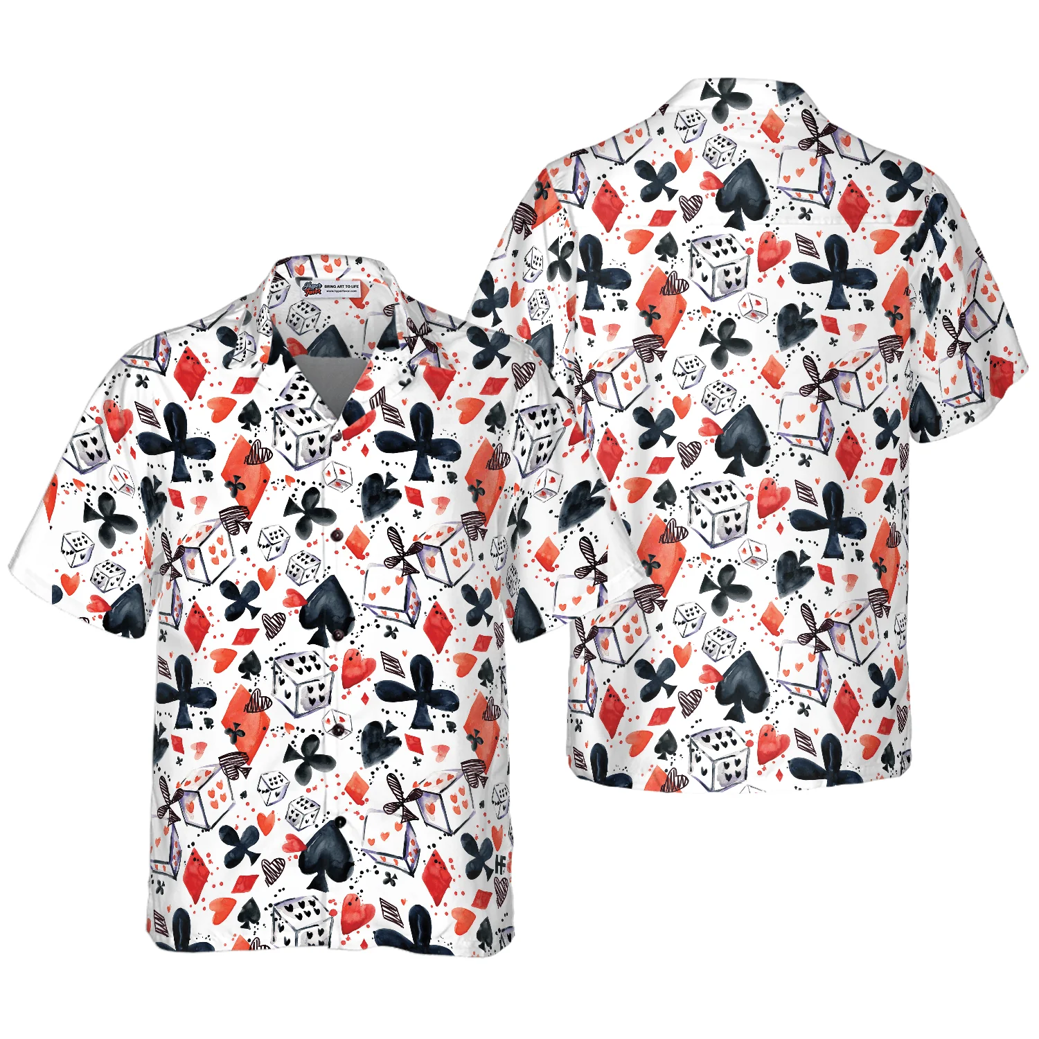 Poker Hawaiian Shirt - Colorful Summer Aloha Shirt For Men Women, Perfect Gift For Friend, Family, Husband, Wife, Boyfriend, Girlfriend