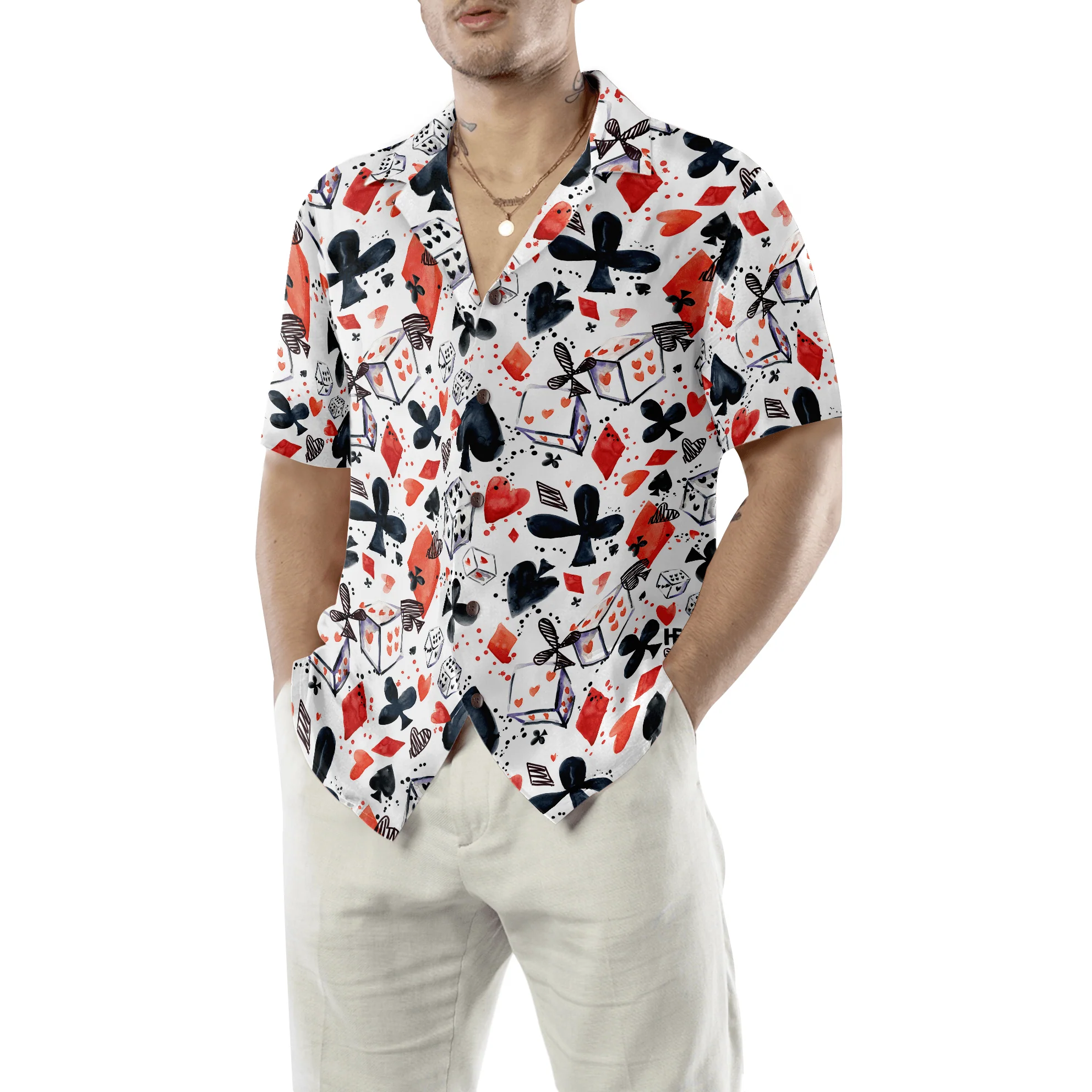 Poker Hawaiian Shirt - Colorful Summer Aloha Shirt For Men Women, Perfect Gift For Friend, Family, Husband, Wife, Boyfriend, Girlfriend - Image 2