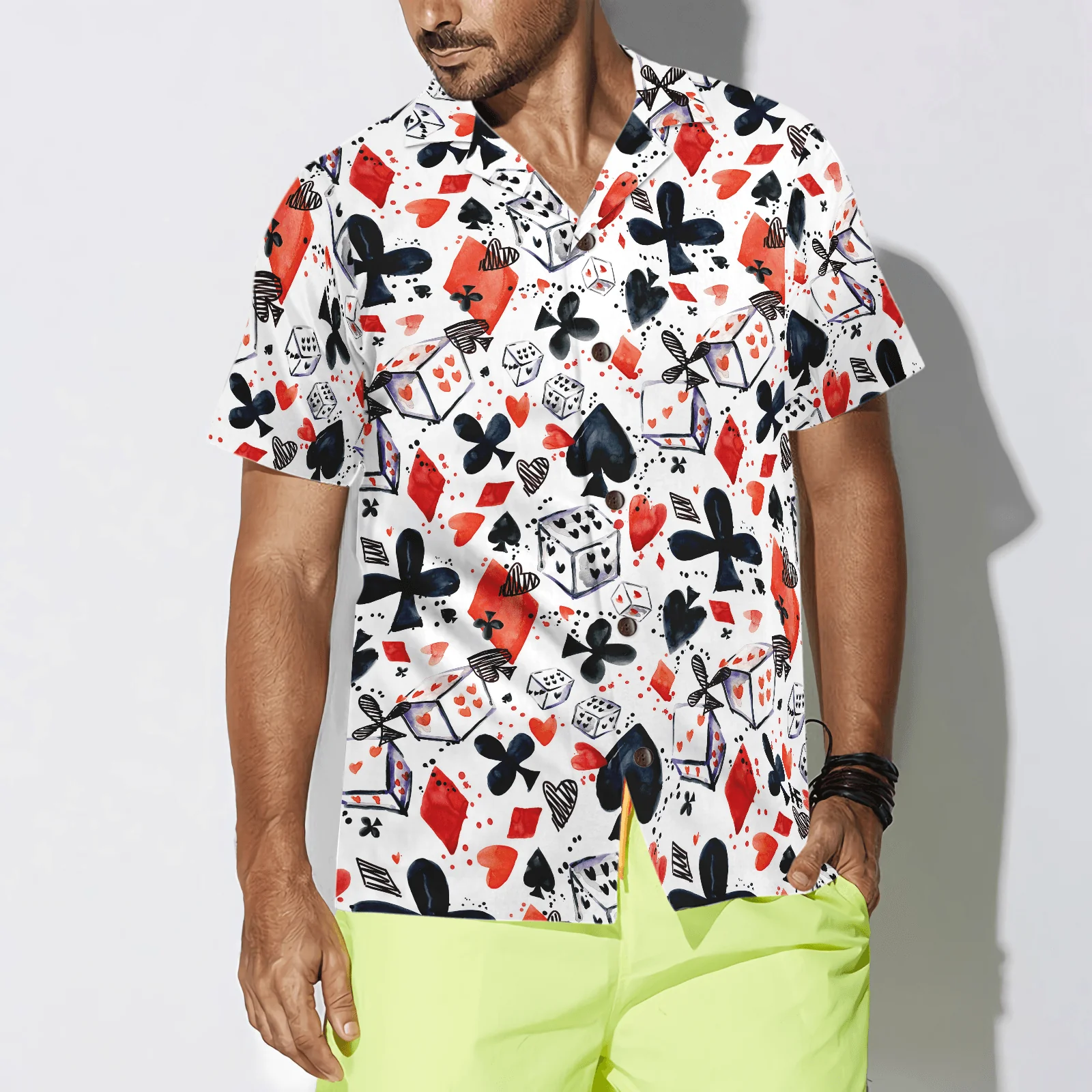 Poker Hawaiian Shirt - Colorful Summer Aloha Shirt For Men Women, Perfect Gift For Friend, Family, Husband, Wife, Boyfriend, Girlfriend - Image 3