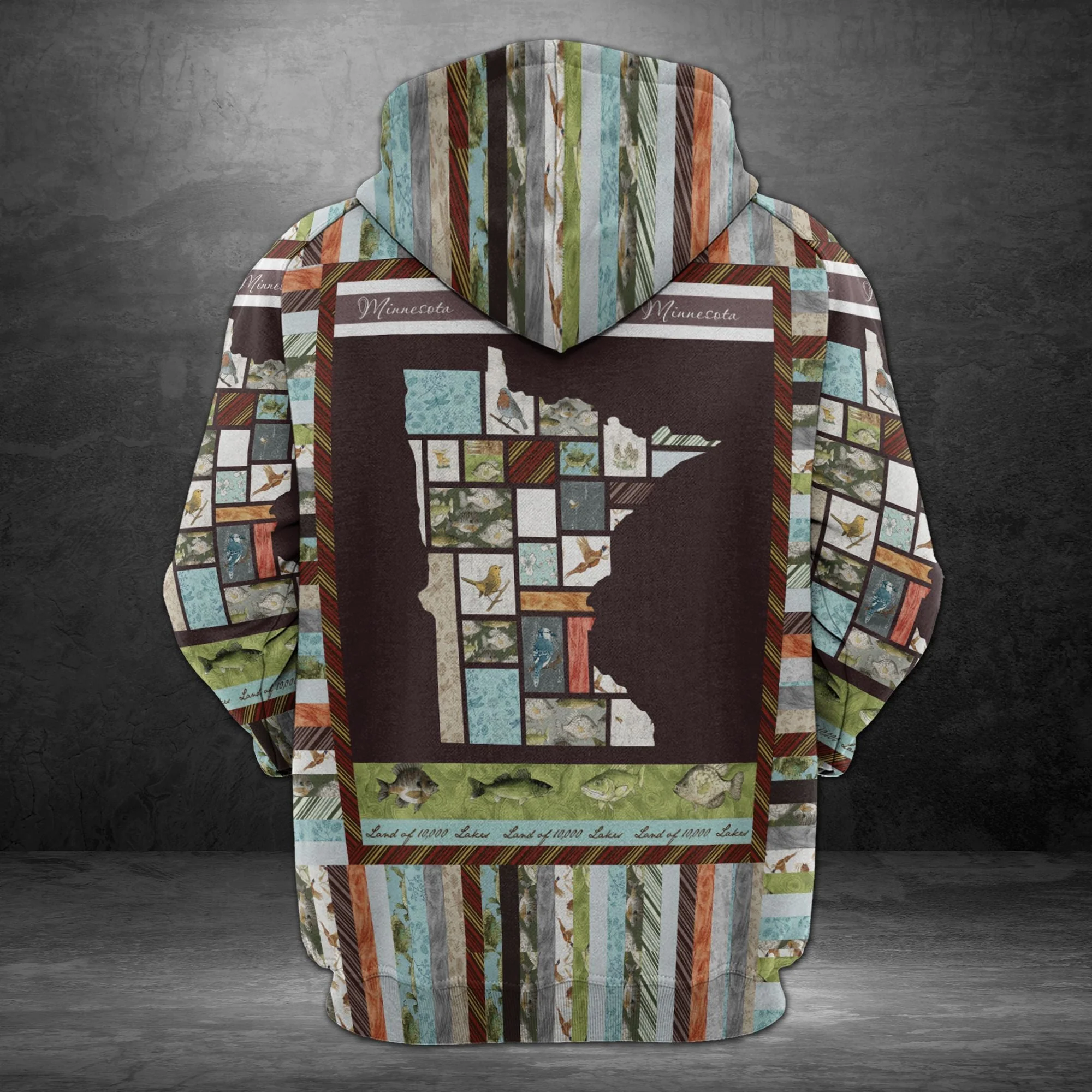 In The Deep Heart of Minnesota Pullover Premium Hoodie, Perfect Outfit For Men And Women On Christmas New Year Autumn Winter - Image 3