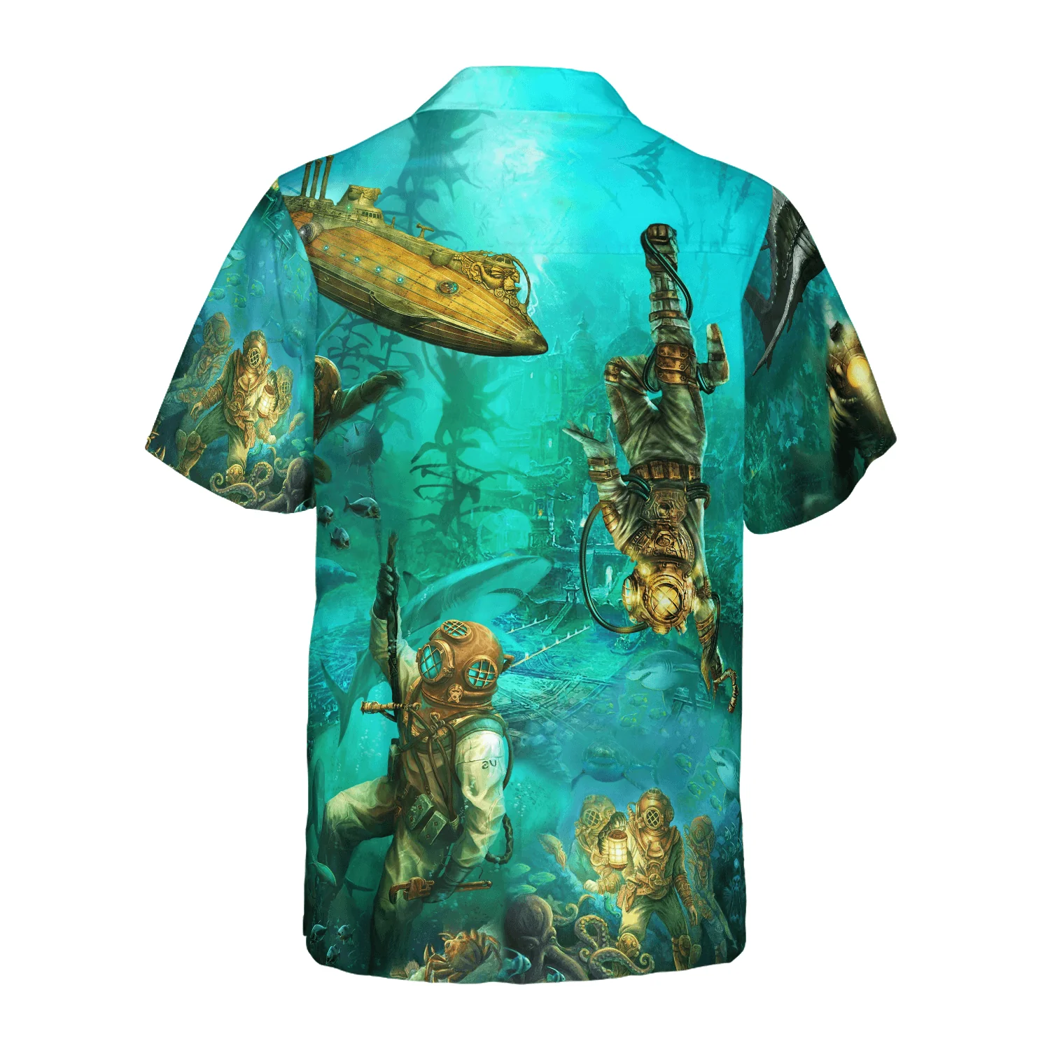 Into The Sea Scuba Diving Hawaiian Shirt, Colorful Summer Aloha Shirt For Men Women, Gift For Husband, Wife, Friend, Family, Diving Lovers - Image 3