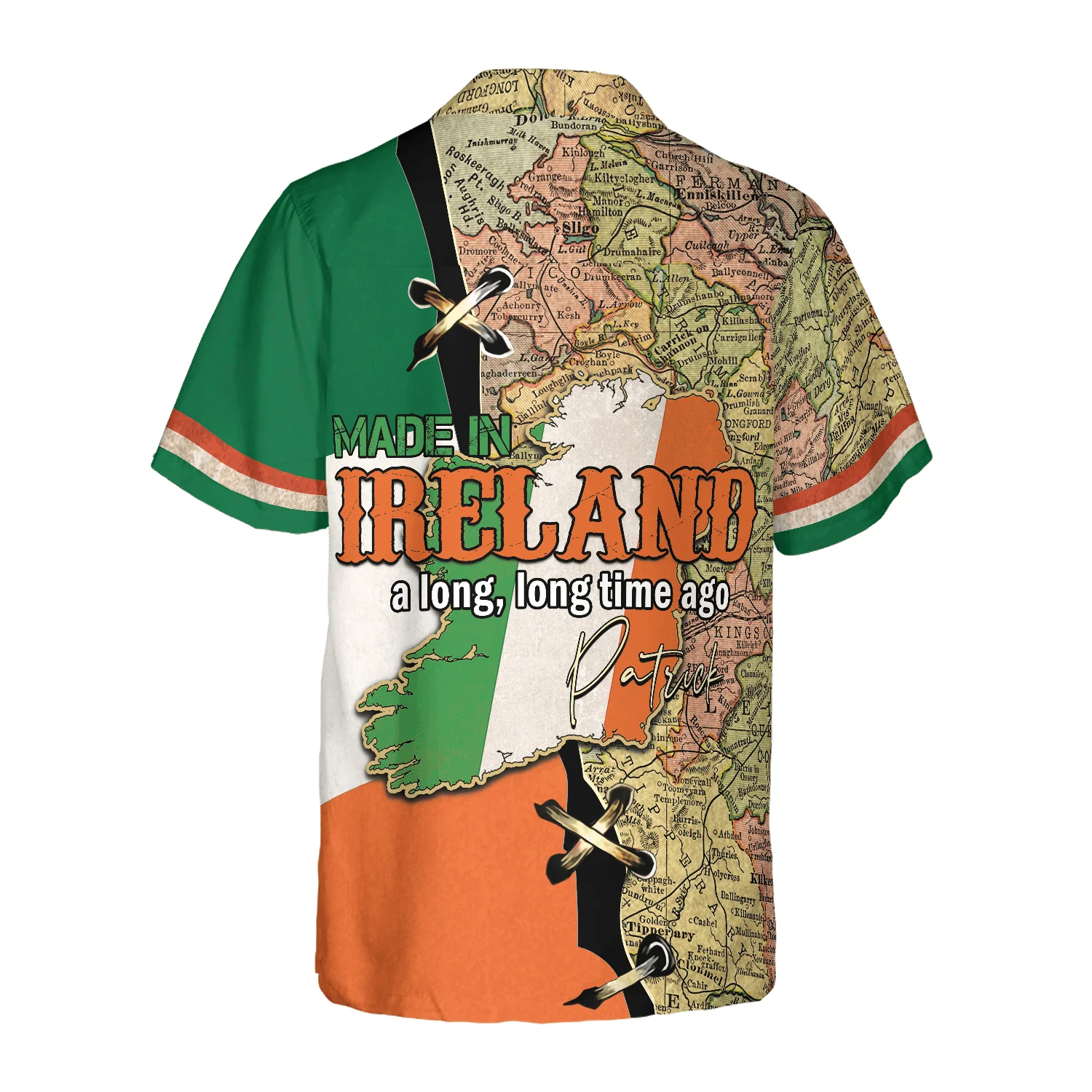 Ireland Map Hawaiian Shirt Custom Name, Made In Ireland A Long Time Ago Hawaiian Shirt, Personalized Colorful Summer Aloha Shirt, Gift For Husband, Wife - Image 3
