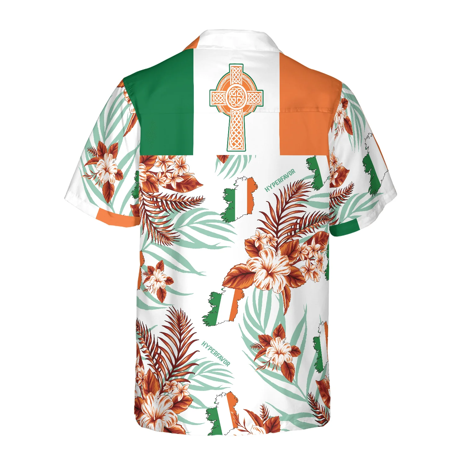 Irish Celtic Cross Ireland Proud Hawaiian Shirt, Colorful Summer Aloha Shirts For Men Women, Perfect Gift For Husband, Wife, Friend, Family - Image 2