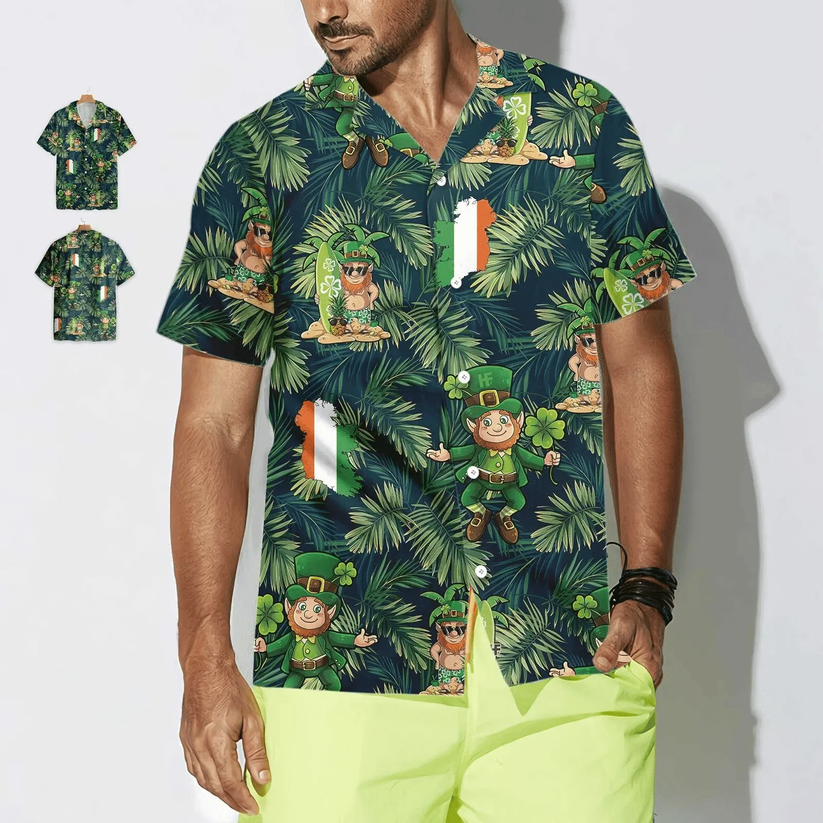 Irish Hawaiian Shirt - Irish Menshirt Aloha Shirt For Summer Hawaiian - Perfect Gift For Friend, Family - Image 4
