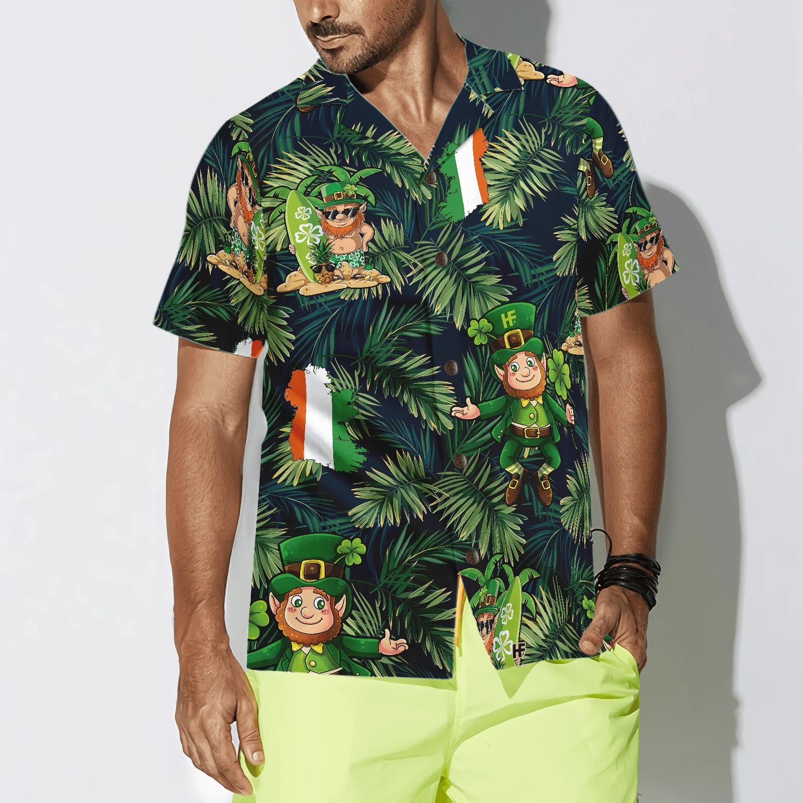 Irish Hooligan Saint Paddy's Day Hawaiian Shirt, Colorful Summer Aloha Shirts For Men Women, Perfect Gift For Husband, Wife, St. Patrick's Day - Image 4
