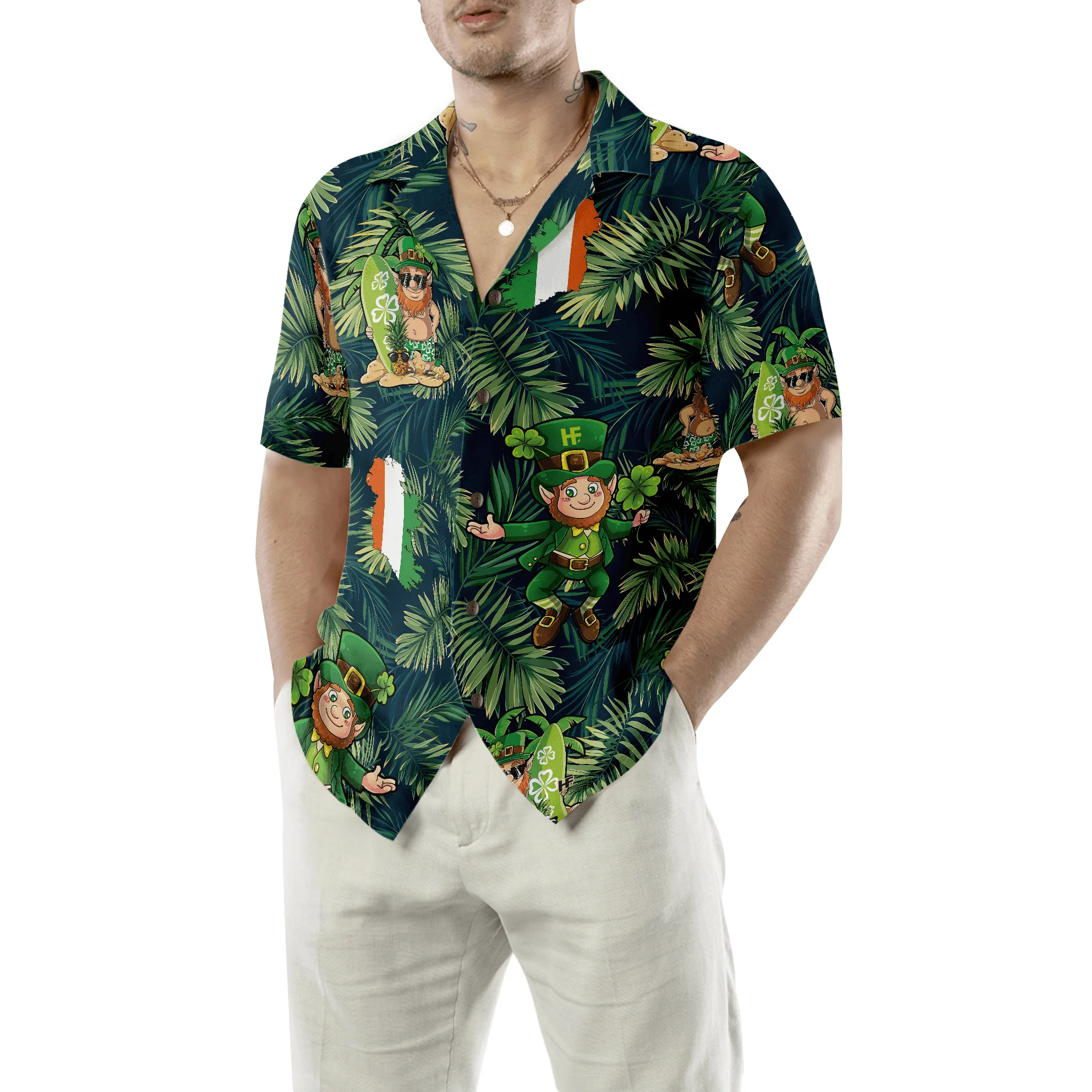 Irish Hooligan Saint Paddy's Day Hawaiian Shirt, Colorful Summer Aloha Shirts For Men Women, Perfect Gift For Husband, Wife, St. Patrick's Day - Image 5