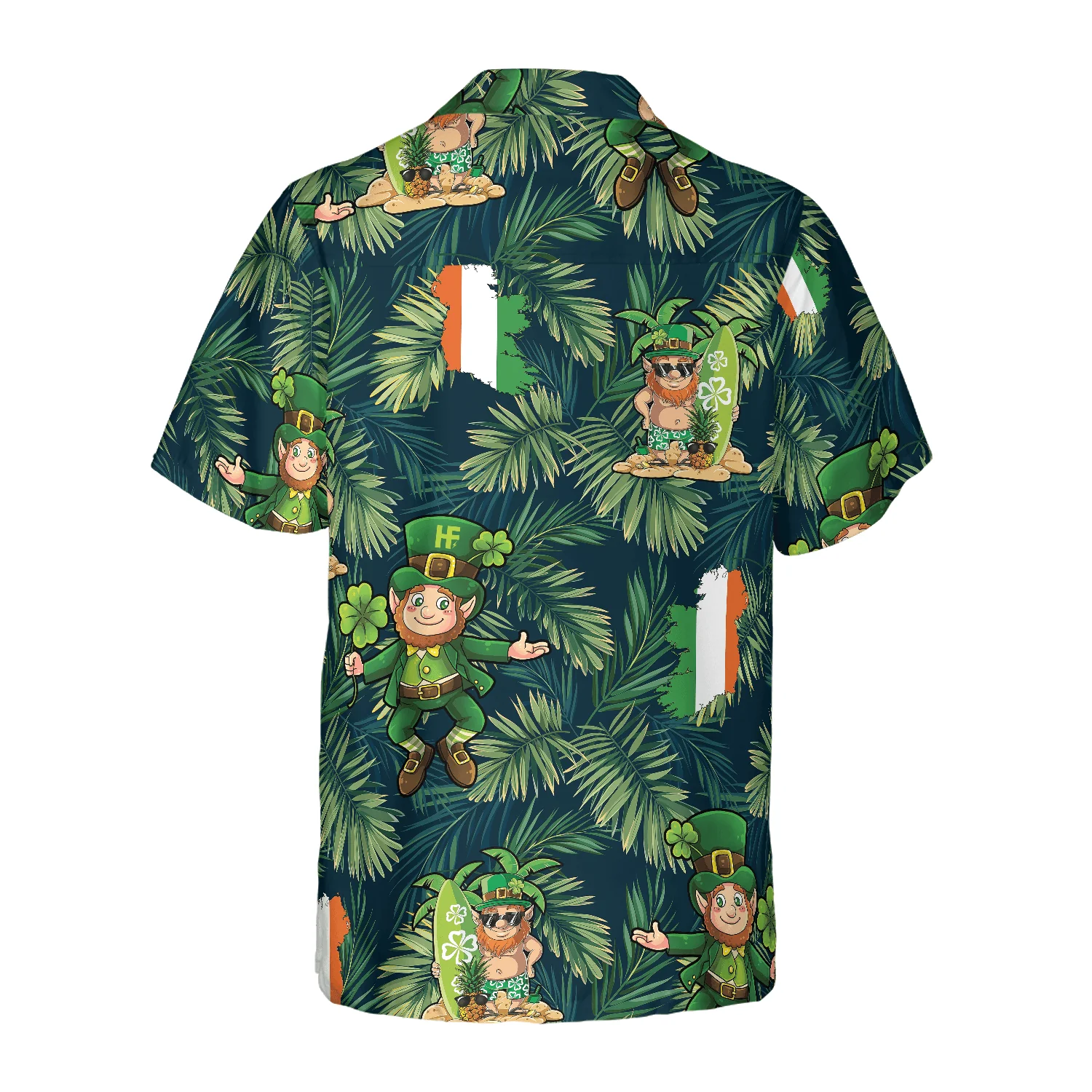Irish People Proud Leprechaun Tropical Hawaiian Shirt, Colorful Summer Aloha Shirts For Men Women, Perfect Gift For Husband, Wife, Boyfriend, Friend - Image 3