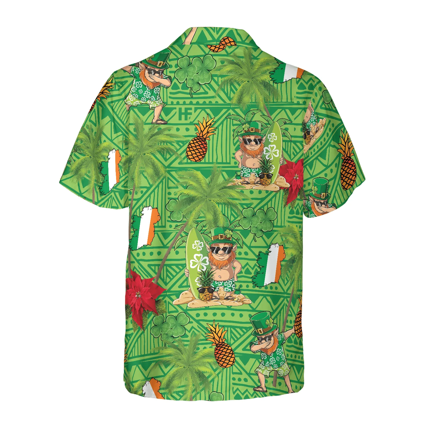 Irish Proud Leprechaun Saint Patrick's Day Hawaiian Shirt, Colorful Summer Aloha Shirts For Men Women, Perfect Gift For Husband, Wife, Friend, Family - Image 3