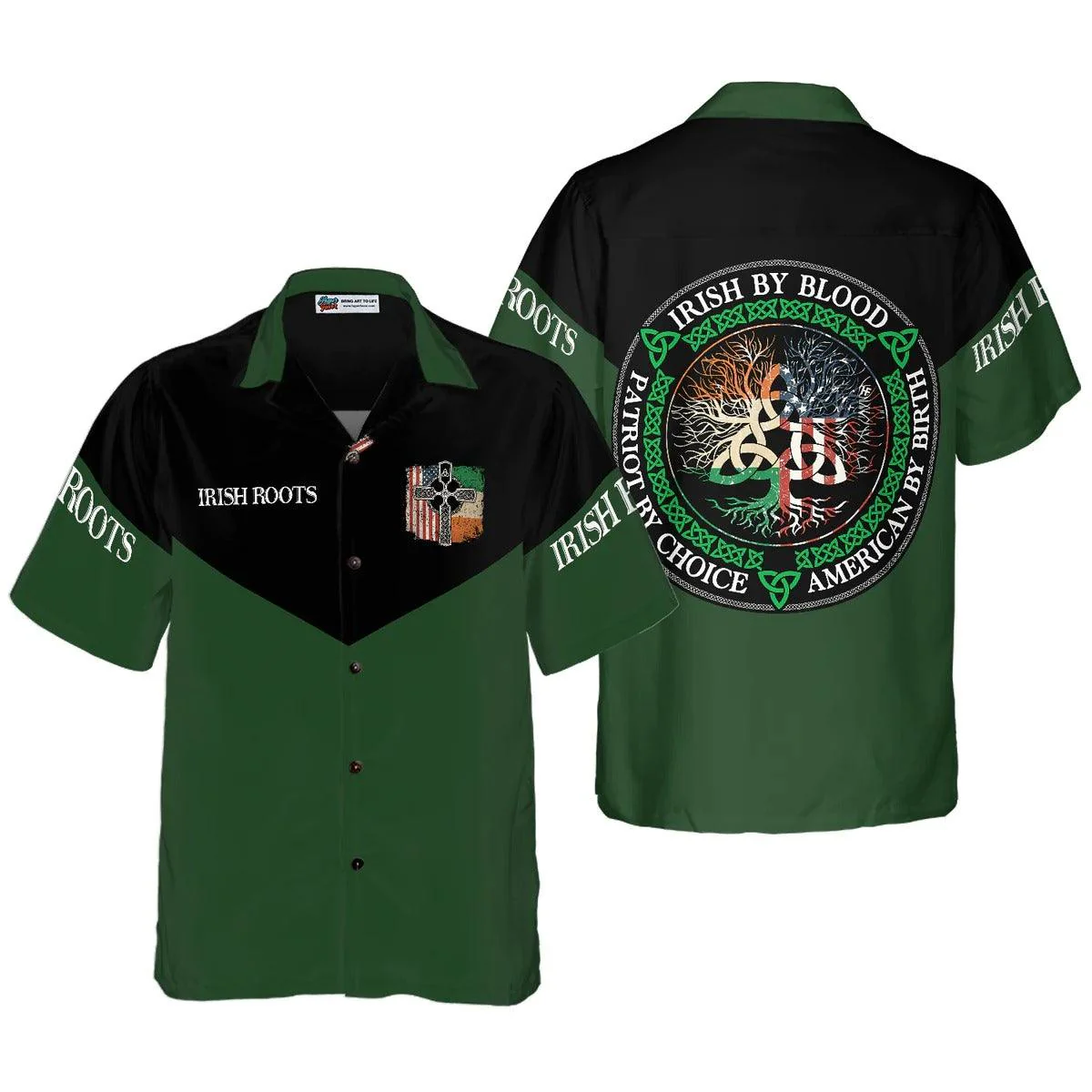 Irish Roots Custom Hawaiian Shirt - Perfect Gift For Lover, Friend, Family - Image 4