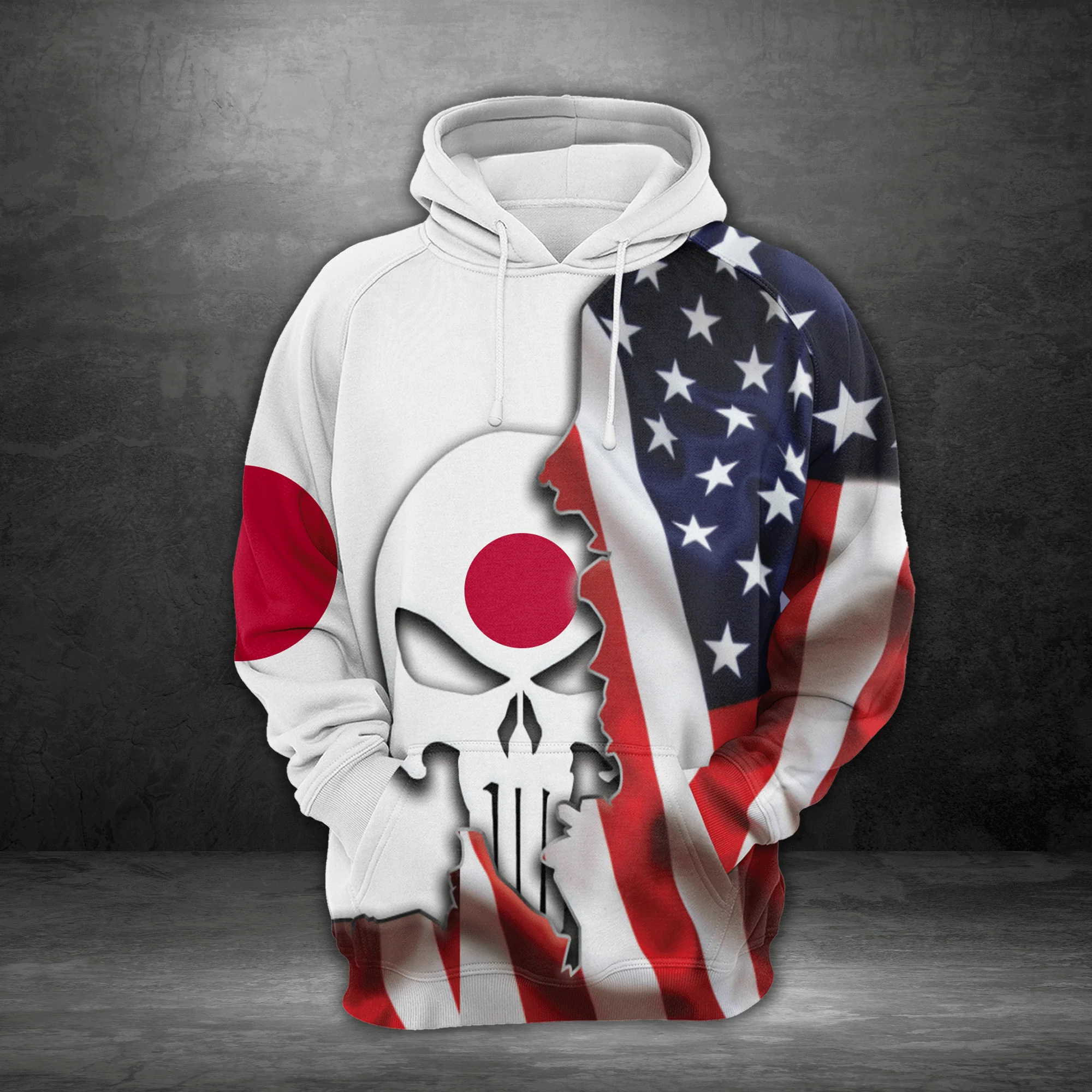 Japan Proud Skull Pullover Premium Hoodie, Perfect Outfit For Men And Women On Christmas New Year Autumn Winter - Image 2