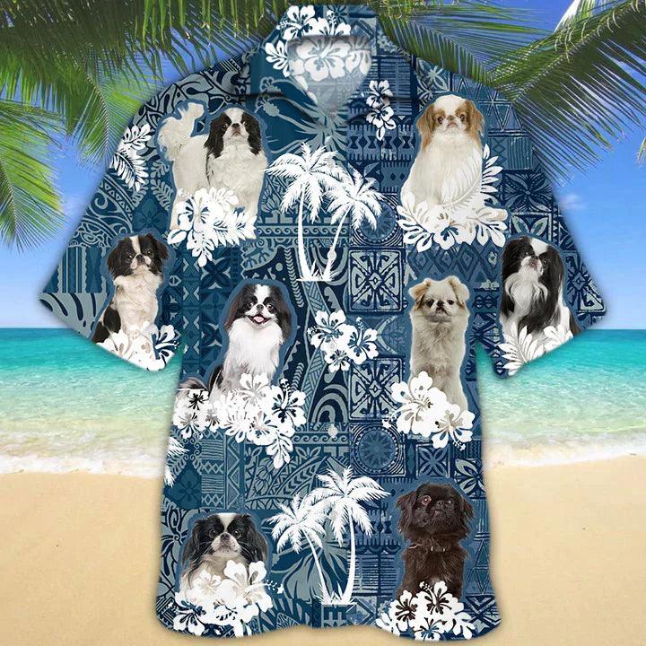 Japanese Chin Hawaiian Shirt - Dog Hawaiian Shirt - Perfect Gift For Friend, Family