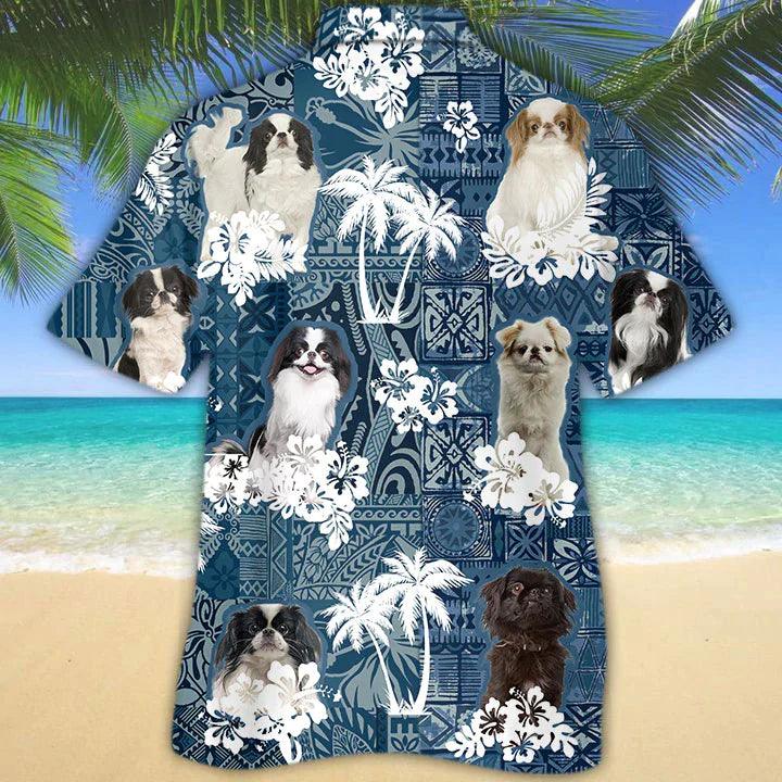 Japanese Chin Hawaiian Shirt - Dog Hawaiian Shirt - Perfect Gift For Friend, Family - Image 2