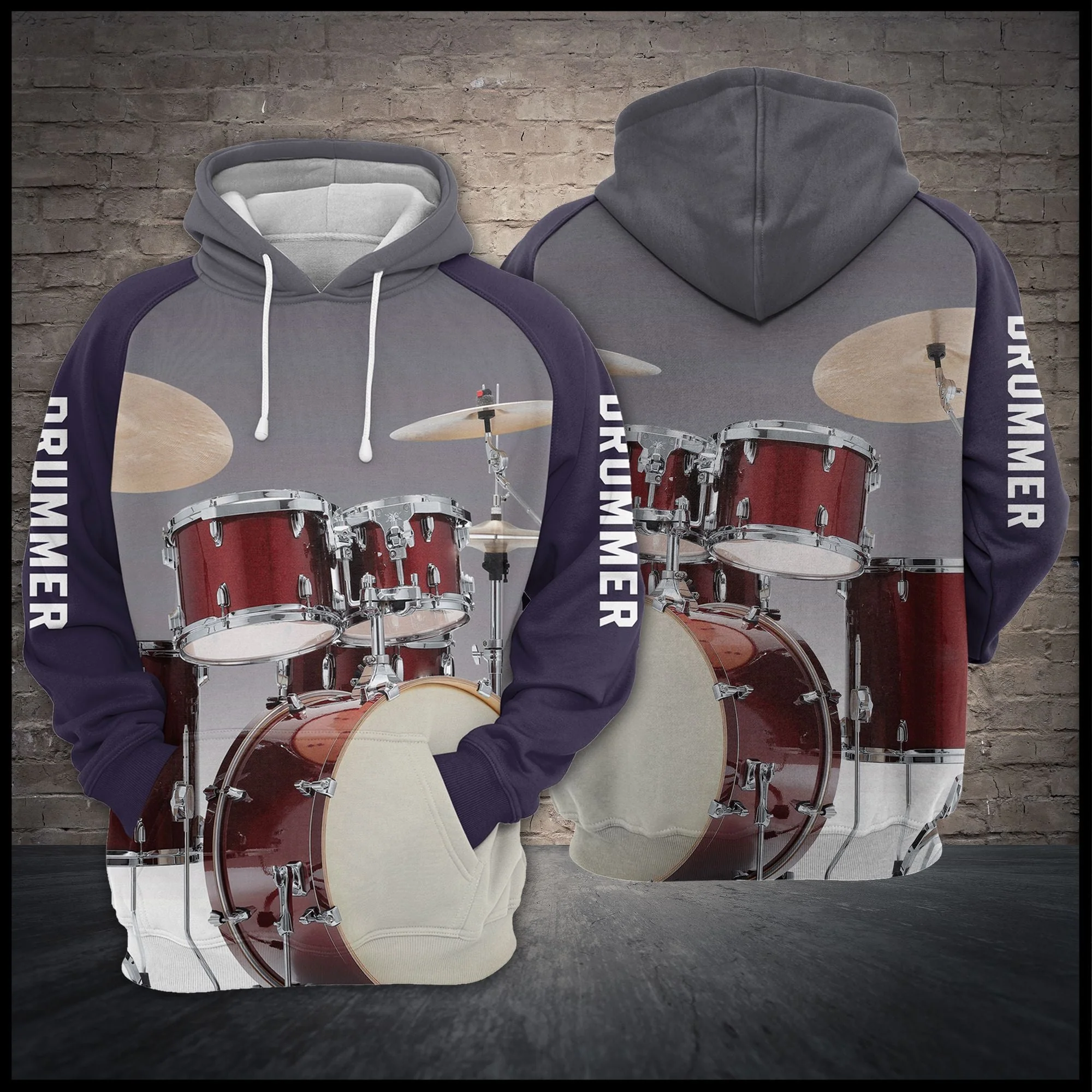 Just For Drummer Pullover Premium Hoodie, Perfect Outfit For Men And Women On Christmas New Year Autumn Winter - Image 2