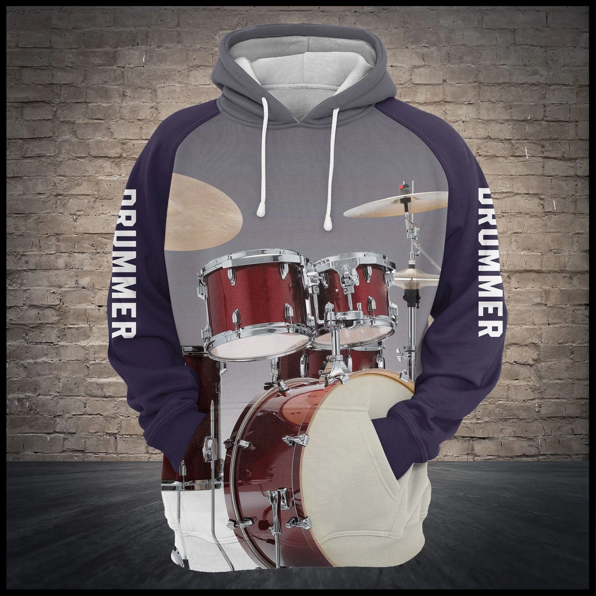 Just For Drummer Pullover Premium Hoodie, Perfect Outfit For Men And Women On Christmas New Year Autumn Winter - Image 3