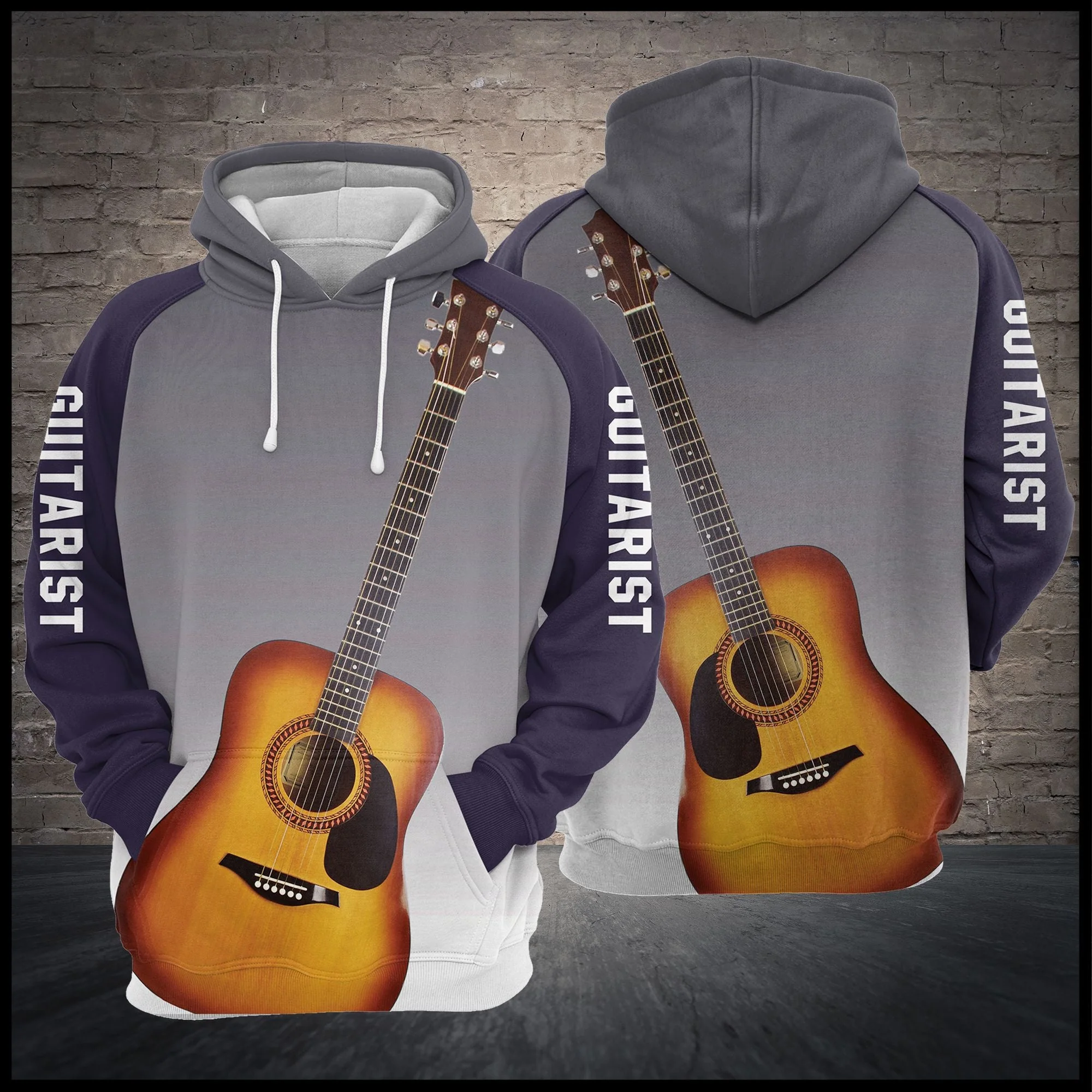 Just For Guitarist Pullover Premium Hoodie, Perfect Outfit For Men And Women On Christmas New Year Autumn Winter - Image 2