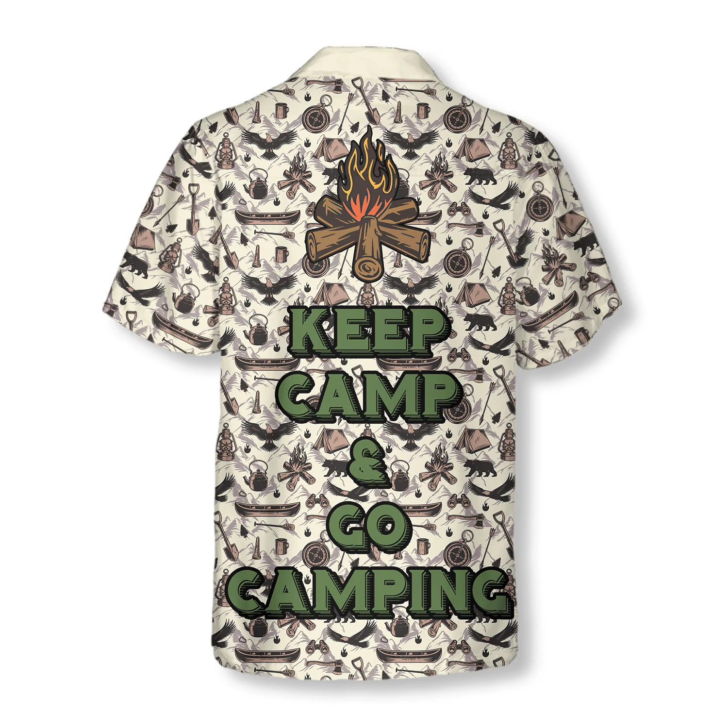 Keep Calm & Go Camping Hawaiian Shirt, Colorful Summer Aloha Shirt For Men Women, Perfect Gift For Friend, Family, Husband, Wife - Image 7