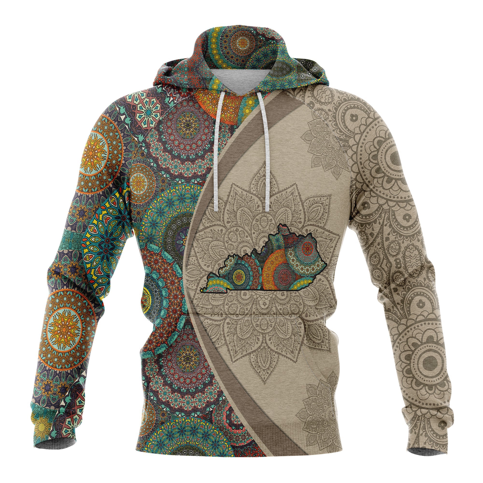 Kentucky Mandala Awesome Pattern Pullover Premium Hoodie, Perfect Outfit For Men And Women On Christmas New Year Autumn Winter