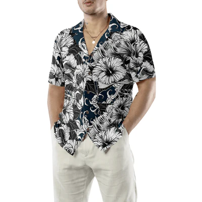 Koi Fish Hawaiian Shirt, Hibiscus Flower Aloha Shirt For Men - Perfect Gift For Men, Husband, Boyfriend, Friend, Family - Image 5