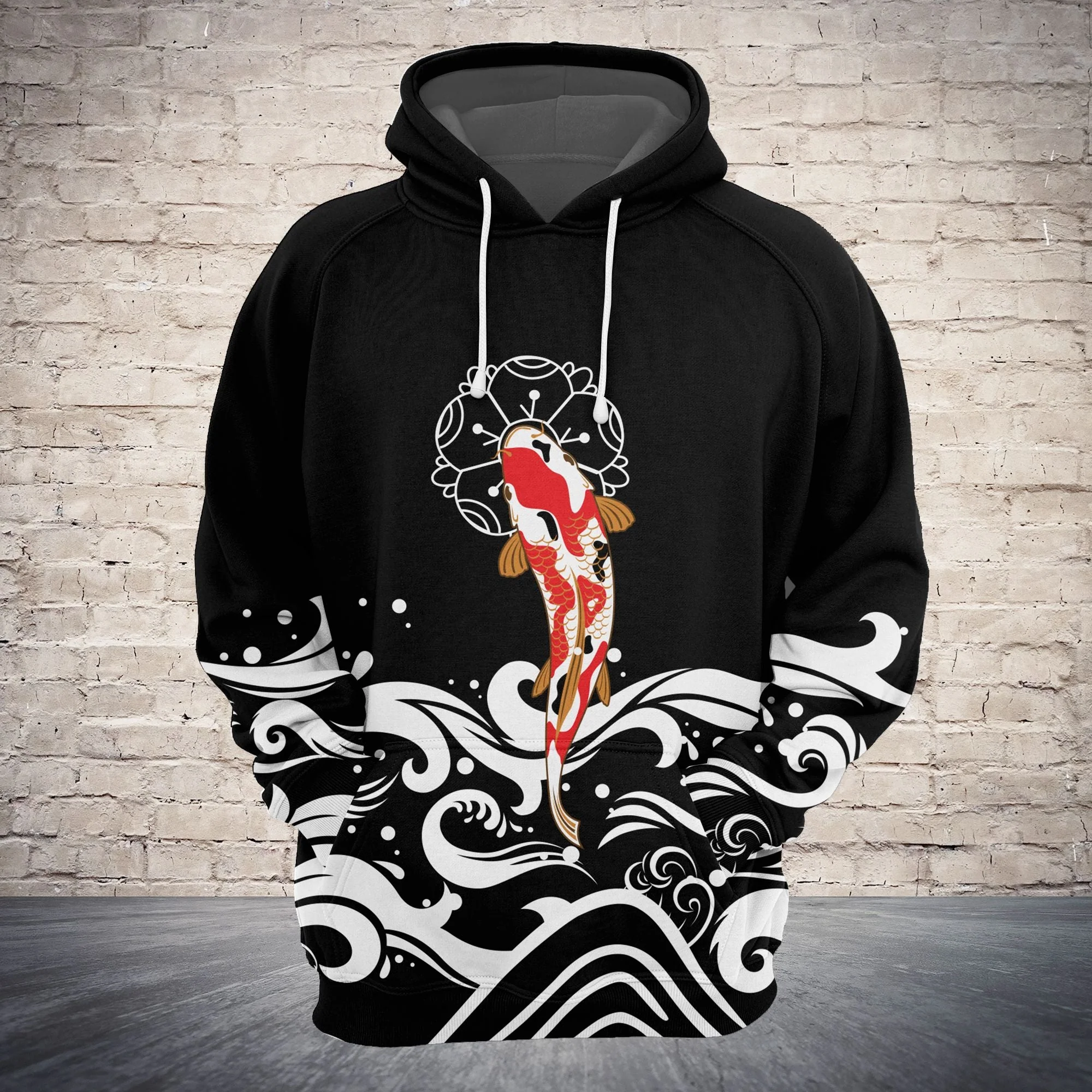 Koi Lover Awesome Pattern Pullover Premium Hoodie, Perfect Outfit For Men And Women On Christmas New Year Autumn Winter