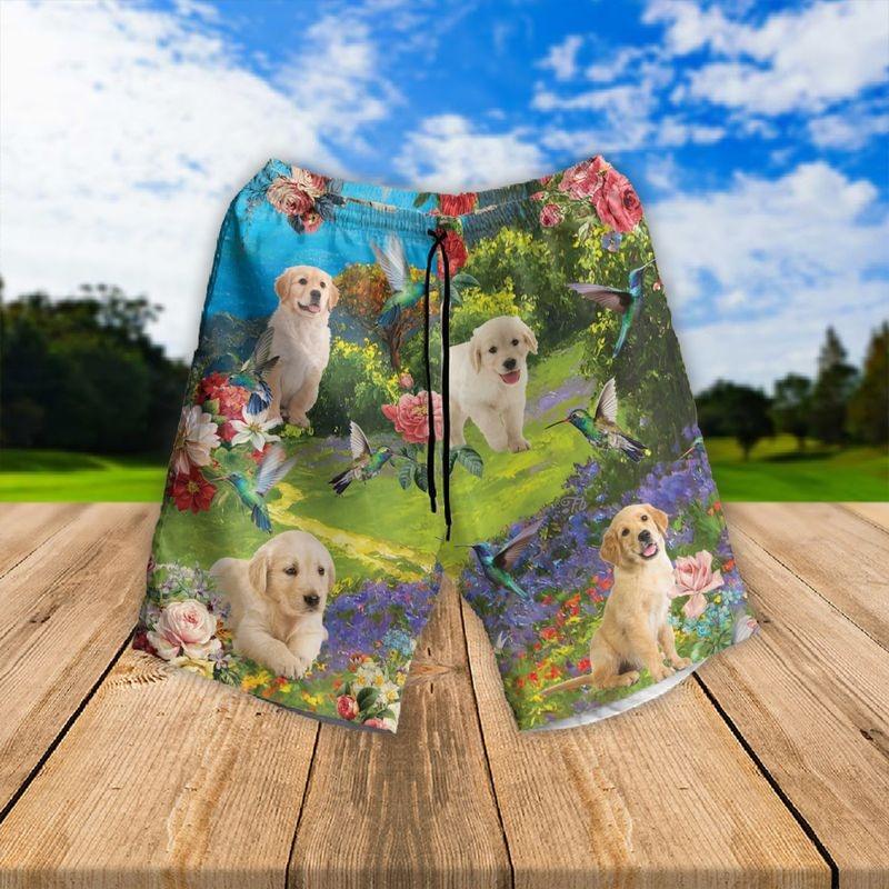 Labrador Aloha Hawaiian Shirt - Labrador Puppies Two Piece Hawaiian Shirt, Labrador Garden Hawaiian Shirt For Men & Women, Labrador Lover - Image 3