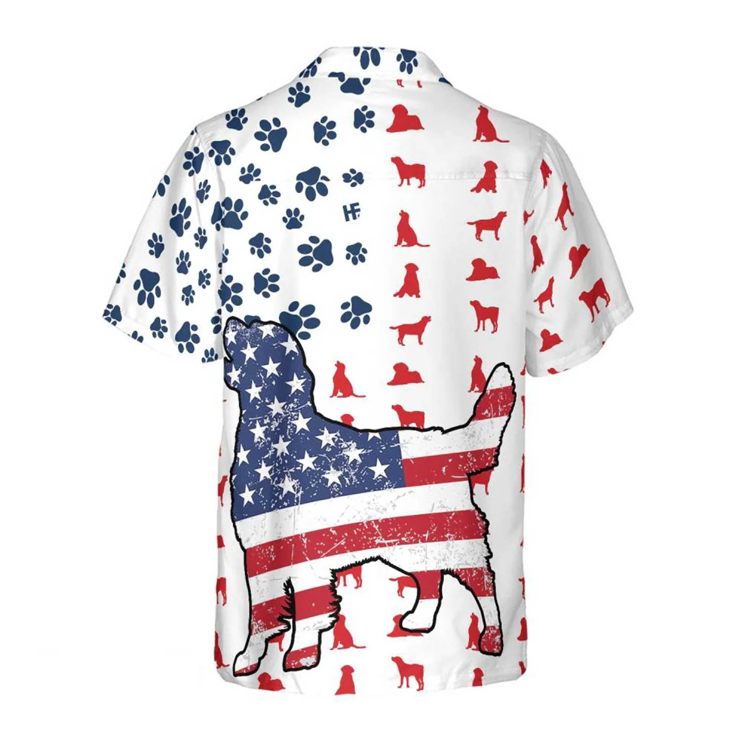 Labrador Retriever Aloha Hawaiian Shirts For Summer, Labrador American Flag Hawaiian Shirt For Men Women, Gift For Dog Lovers, Fourth Of July Party - Image 2