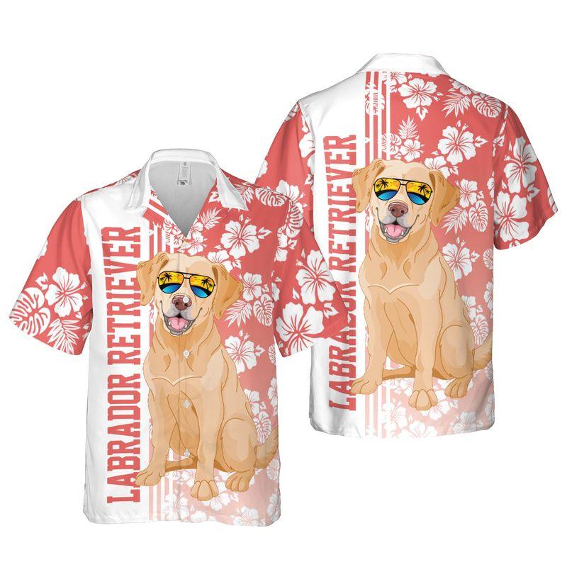 Labrador Retriever Dog Aloha Hawaiian Shirts For Summer, Tropical Hawaiian Shirt For Men Women, Beachwear Gift For Dog Lovers, Dog Mom Dad, Friend - Image 6