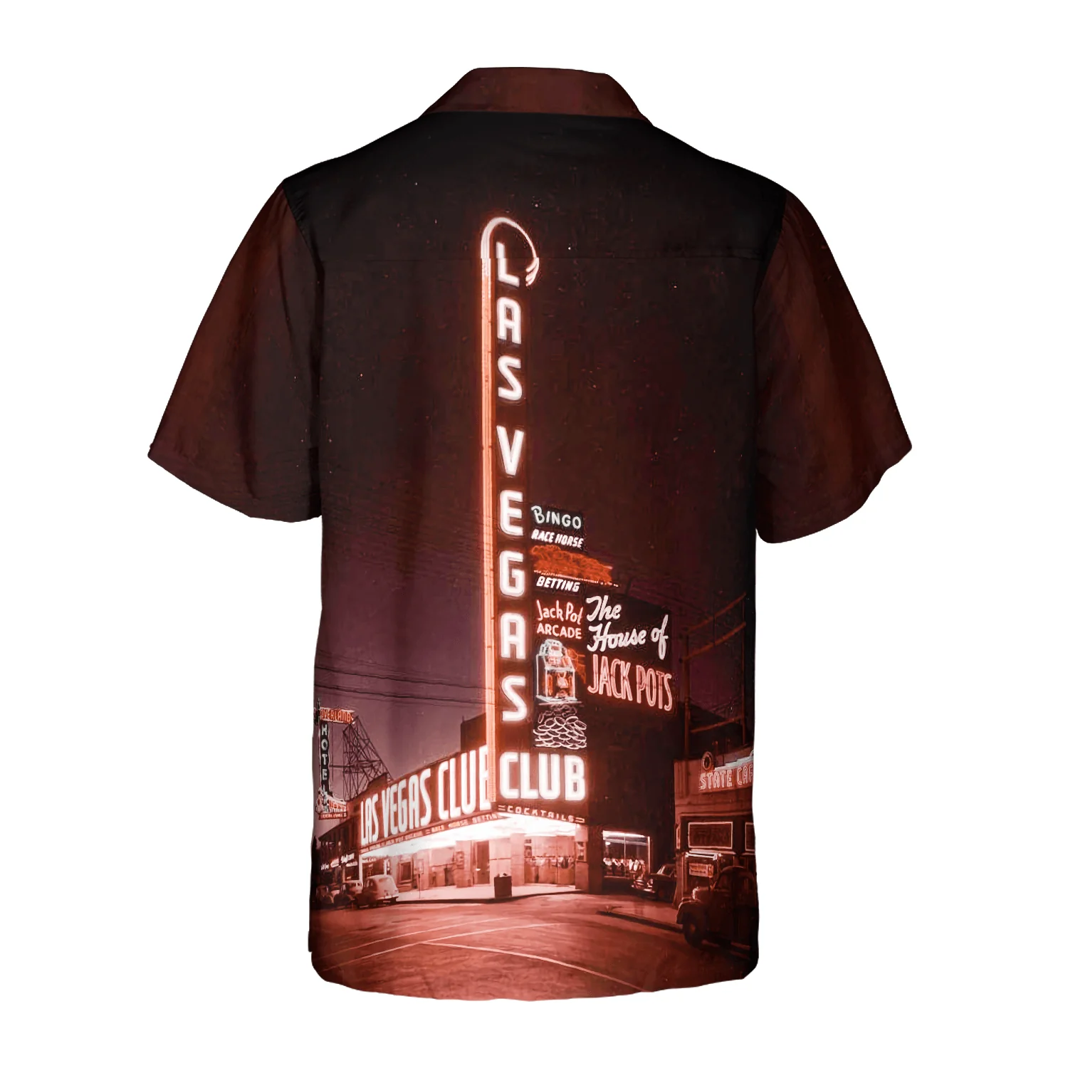 Las Vegas At Night Hawaiian Shirt - Colorful Summer Aloha Shirt For Men Women, Perfect Gift For Friend, Family, Husband, Wife, Boyfriend, Girlfriend - Image 5