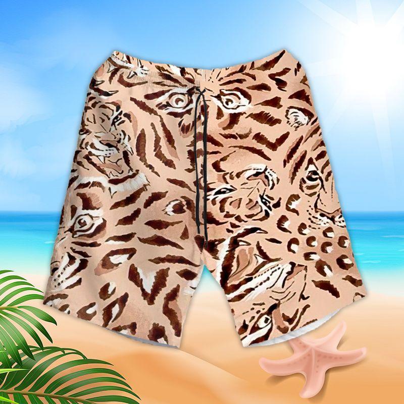 Leopard Aloha Hawaiian Shirts For Summer, Hidden Leopard Pattern Wildlife Animal Hawaiian Set For Men Women, Gift For Leopard Lovers, Friend - Image 3