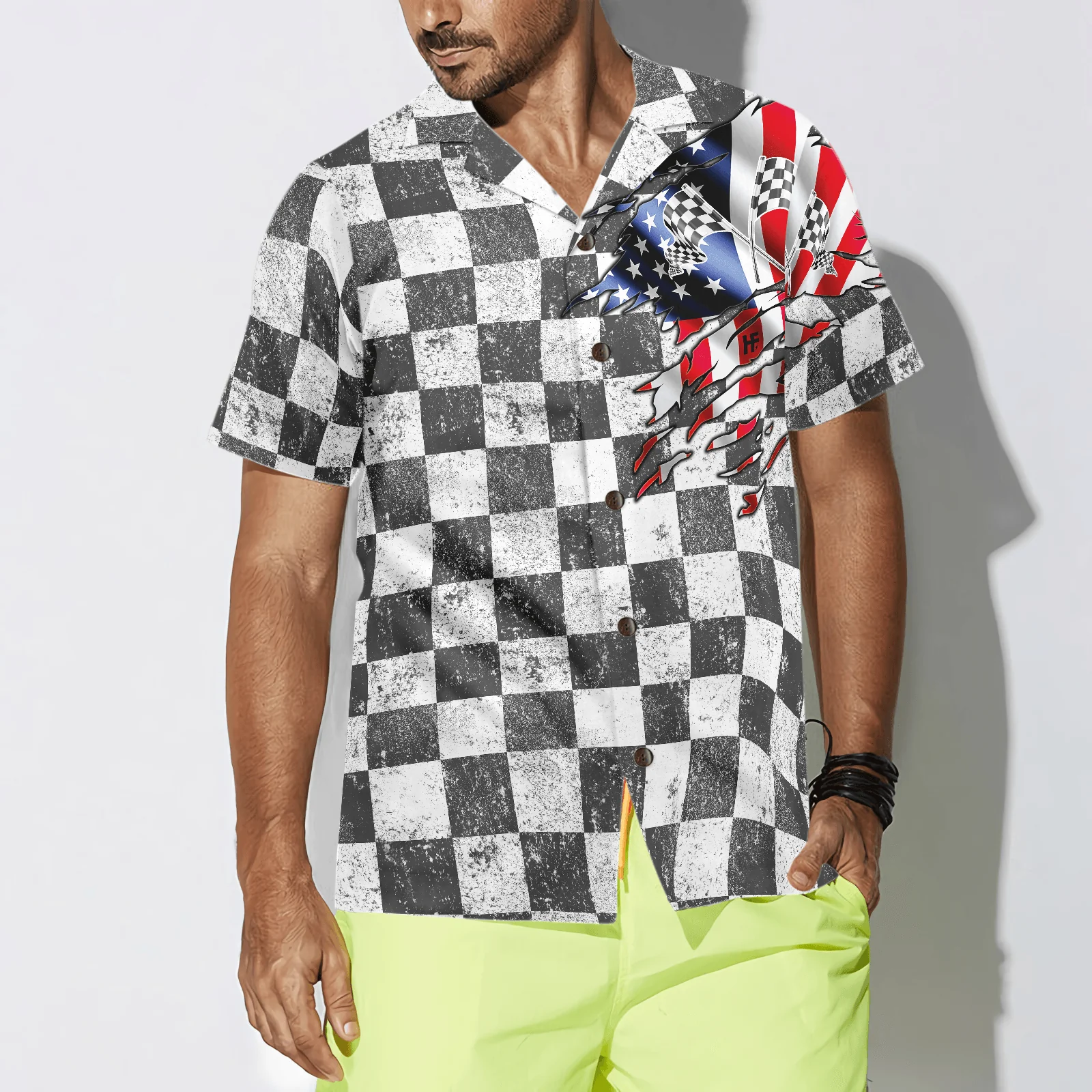 Live Life Like It's The Last Lap, Racing Flag Aloha Hawaiian Shirt For Summer, Colorful Hawaiian Shirt Outfit For Men Women, Gift For Friend, Team - Image 4