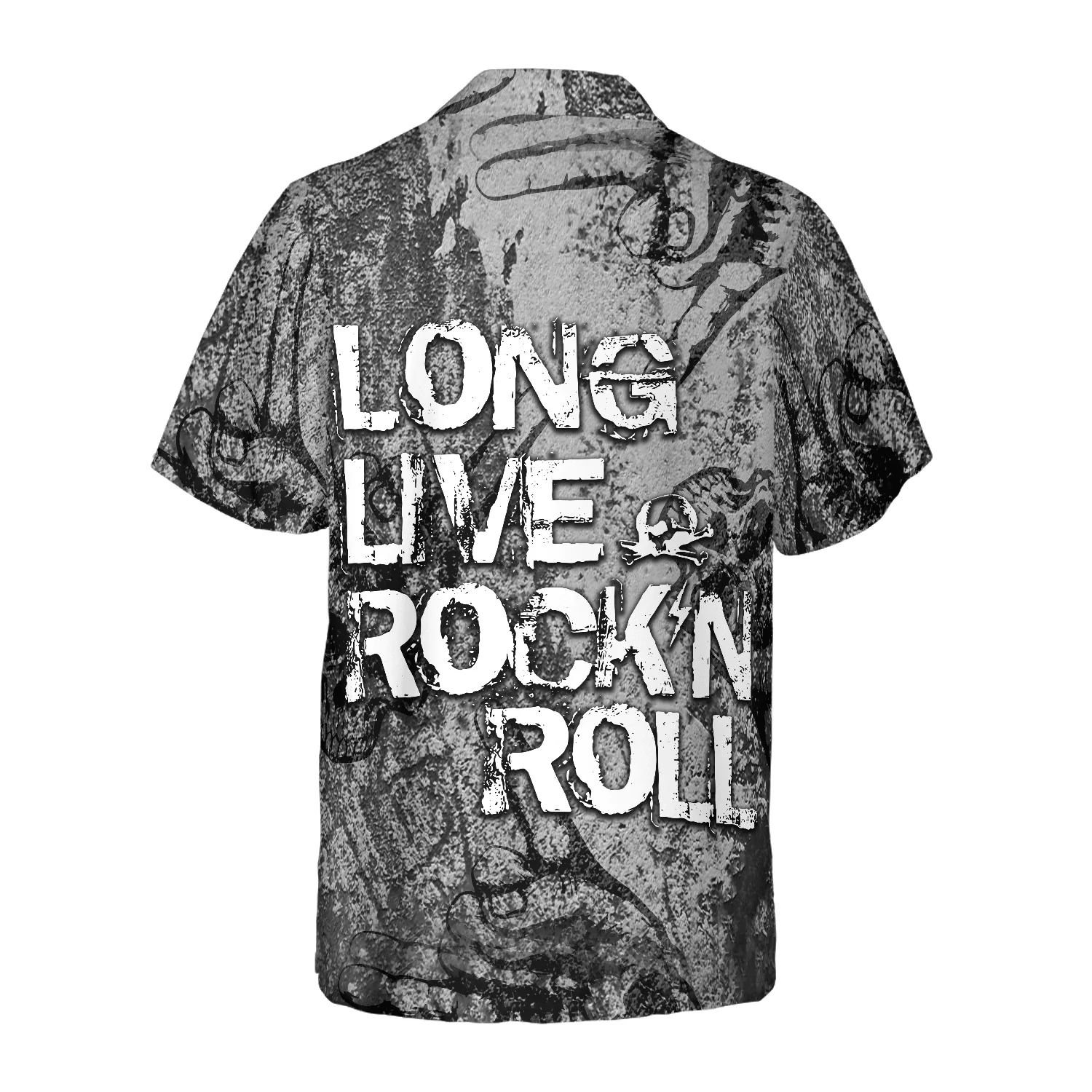 Long Live Rock'n Roll Guitar Aloha Hawaiian Shirt For Summer, Colorful Cool Hawaiian Shirts Outfit For Men Women, Friend, Team, Music Guitar Lovers - Image 5