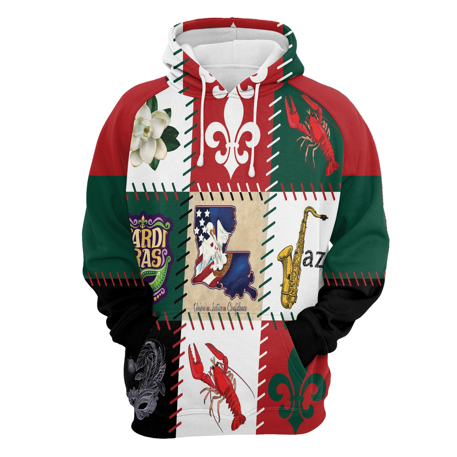 Louisiana Famous Logo Pullover Premium Hoodie, Perfect Outfit For Men And Women On Christmas New Year Autumn Winter