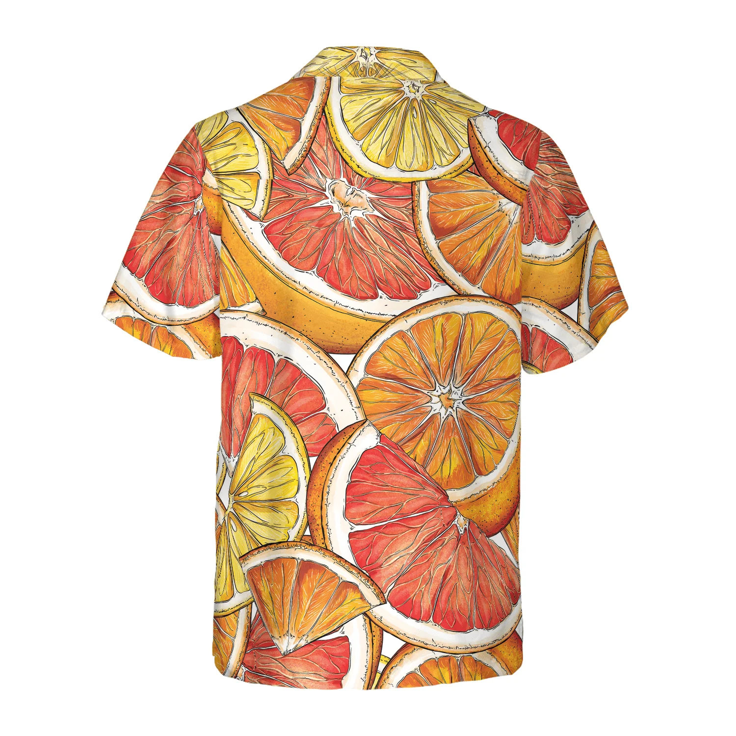 Luxury Summer Lemon & Orange Hawaiian Shirt, Colorful Summer Aloha Shirt For Men Women, Perfect Gift For Friend, Team, Family - Image 5