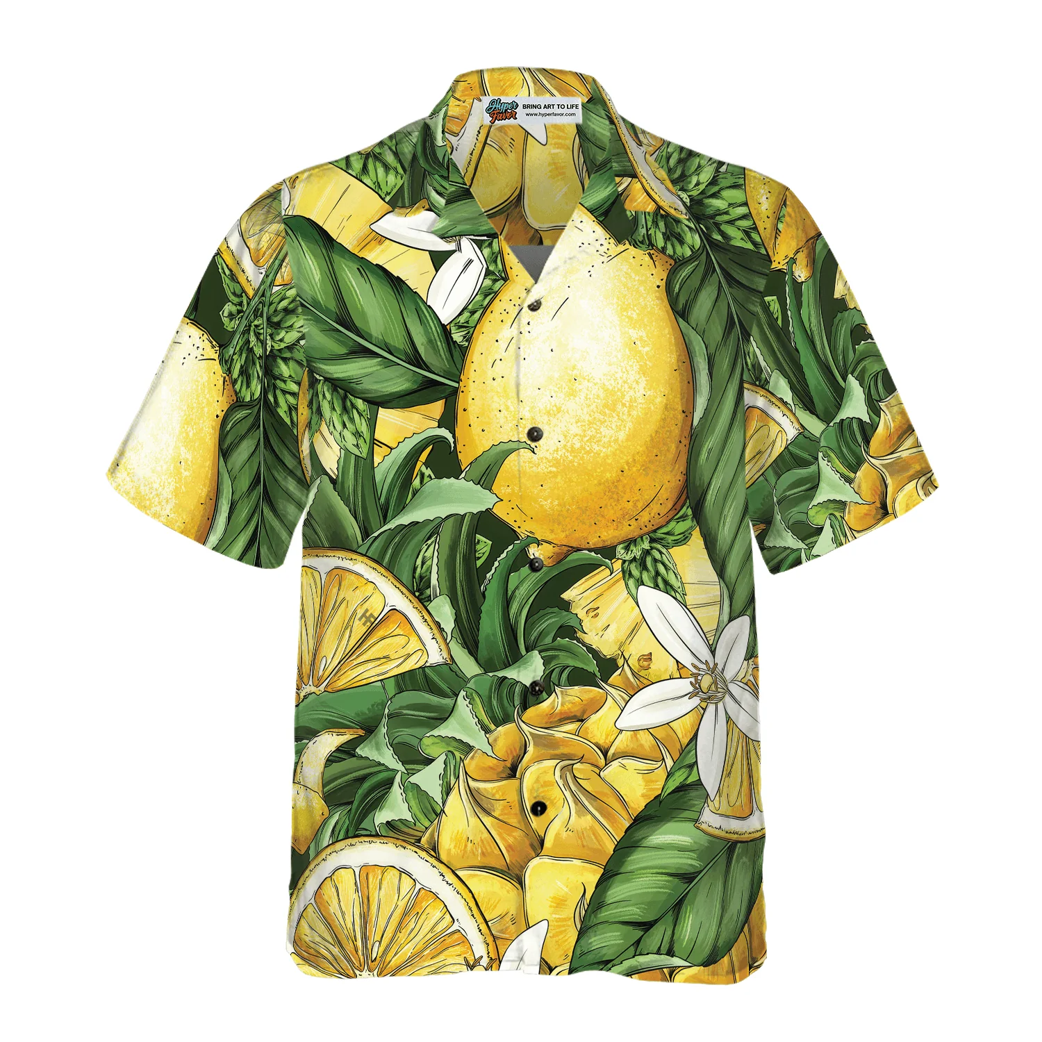 Luxury Summer Lemon & Pineapple Hawaiian Shirt, Colorful Summer Aloha Shirt For Men Women, Perfect Gift For Friend, Team, Family - Image 2