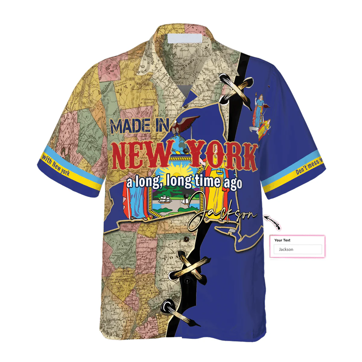 Made in New York Custom Hawaiian Shirt - Made in New York a long, long time ago Personalized Hawaiian Shirt - Perfect Gift For Husband, Boyfriend, Friend, Family - Image 2