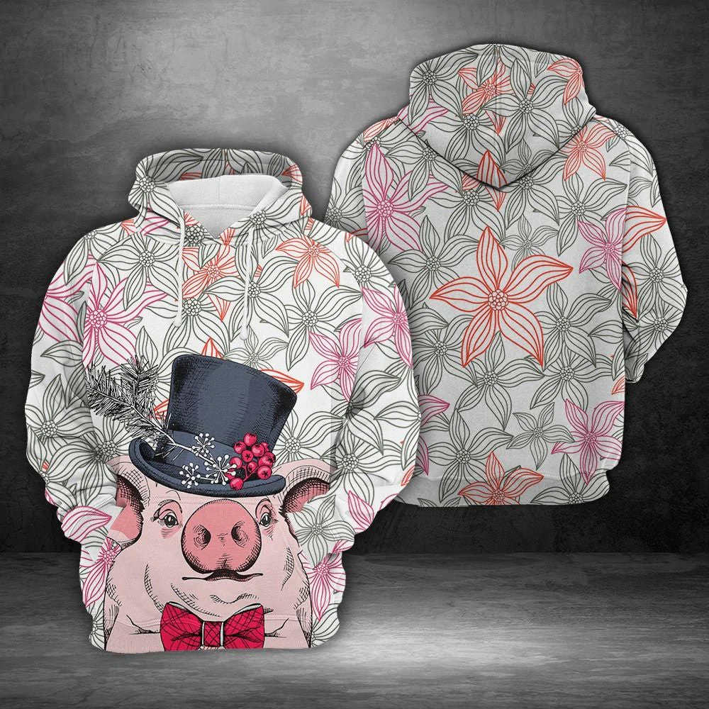 Magician Cute Pig Pullover Premium Hoodie, Perfect Outfit For Men And Women On Christmas New Year Autumn Winter - Image 2