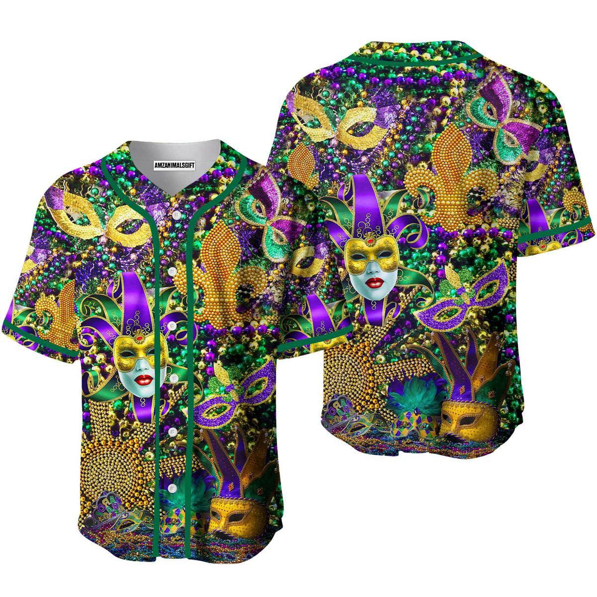 Mardi Gras Fat Tuesdays Color Festival Baseball Jerseys For Men And Women - Perfect Gift For Friend, Family