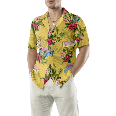 Massage Therapist Hawaiian Shirt, Massage Therapist Tropical Floral Aloha Shirt For Men - Gift For Massage Therapist, Husband, Boyfriend, Family, Friends - Image 5