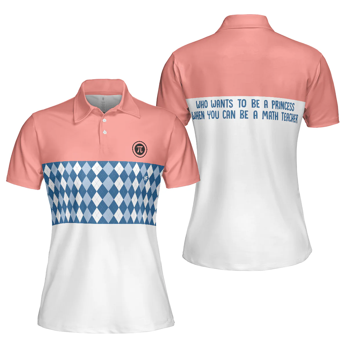 Math Teacher Women Polo Shirt - Who Wants To Be A Princess When You Can Be A Math Teacher Women Polo Shirt - Perfect Gift For Teacher, Women - Image 2