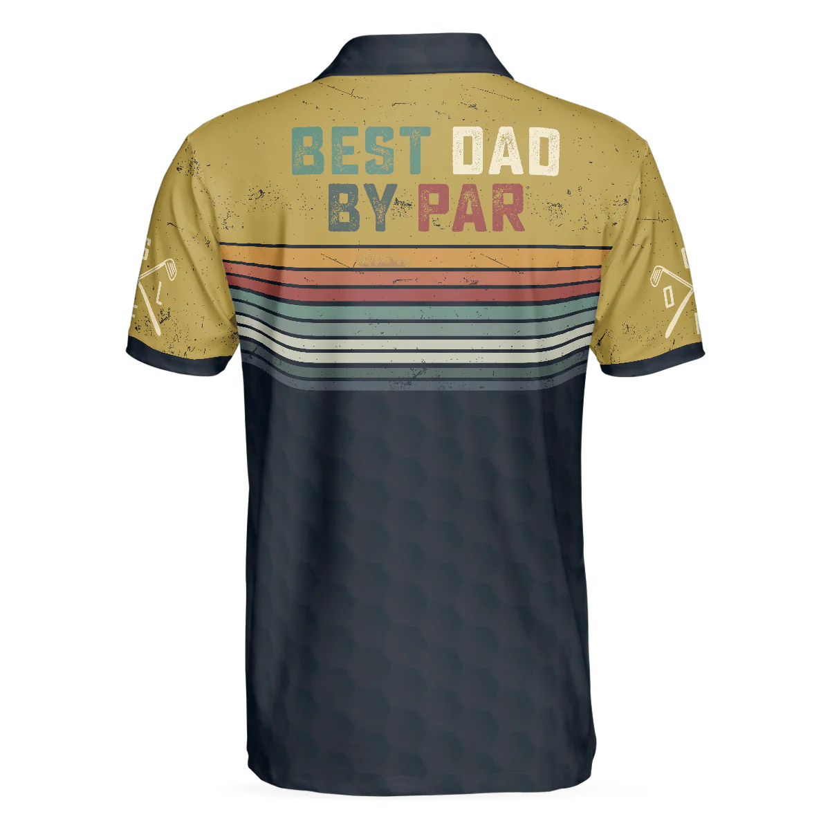 Men Golf Polo Shirt - Best Dad By Par Golf Dad Polo Shirt, Plus Size Golfing Polo Style Men Golf Polo Shirt - Perfect Polo Shirt For Men, Golfers - Image 2