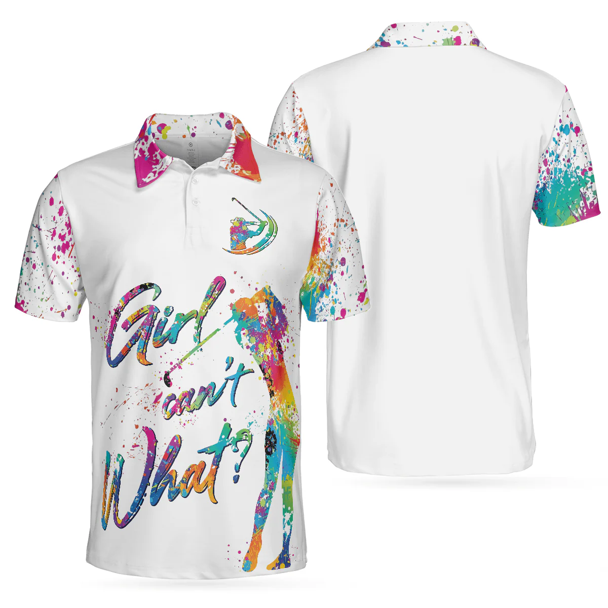 Men Golf Polo Shirt - Color Golfer Men Polo Shirts, Girl Can't What Golf Shirt For Men, Gift For Golfers