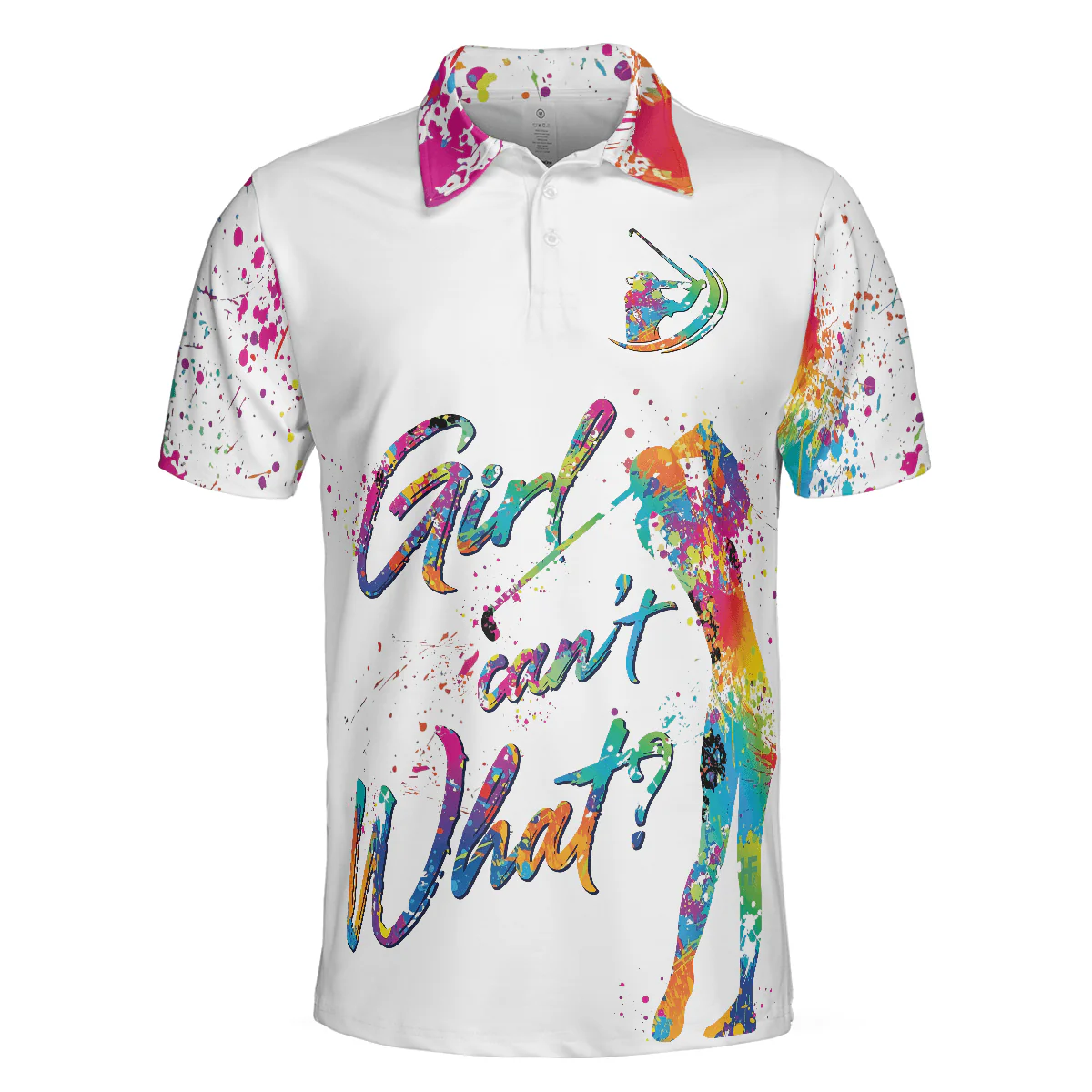 Men Golf Polo Shirt - Color Golfer Men Polo Shirts, Girl Can't What Golf Shirt For Men, Gift For Golfers - Image 3