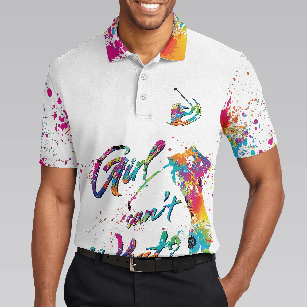 Men Golf Polo Shirt - Color Golfer Men Polo Shirts, Girl Can't What Golf Shirt For Men, Gift For Golfers - Image 5