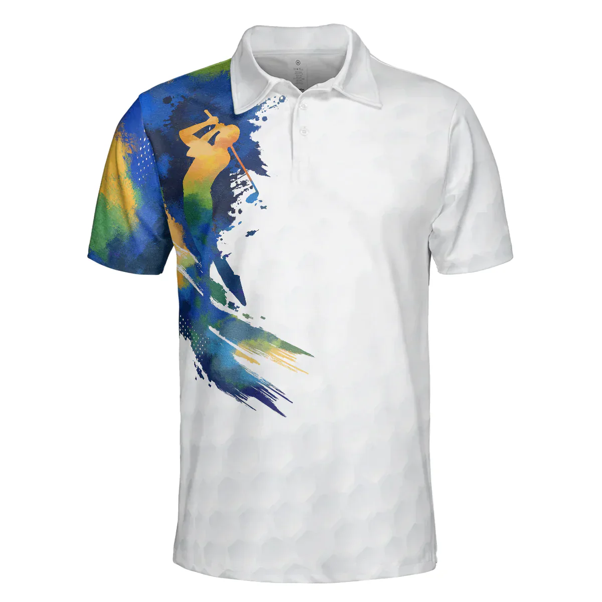 Men Golf Polo Shirt - Colorful Water Golf Men Polo Shirt, Let’s Par Tee Color Golfer Men Polo Shirt - Perfect Polo Shirt For Men, Golfers - Image 2