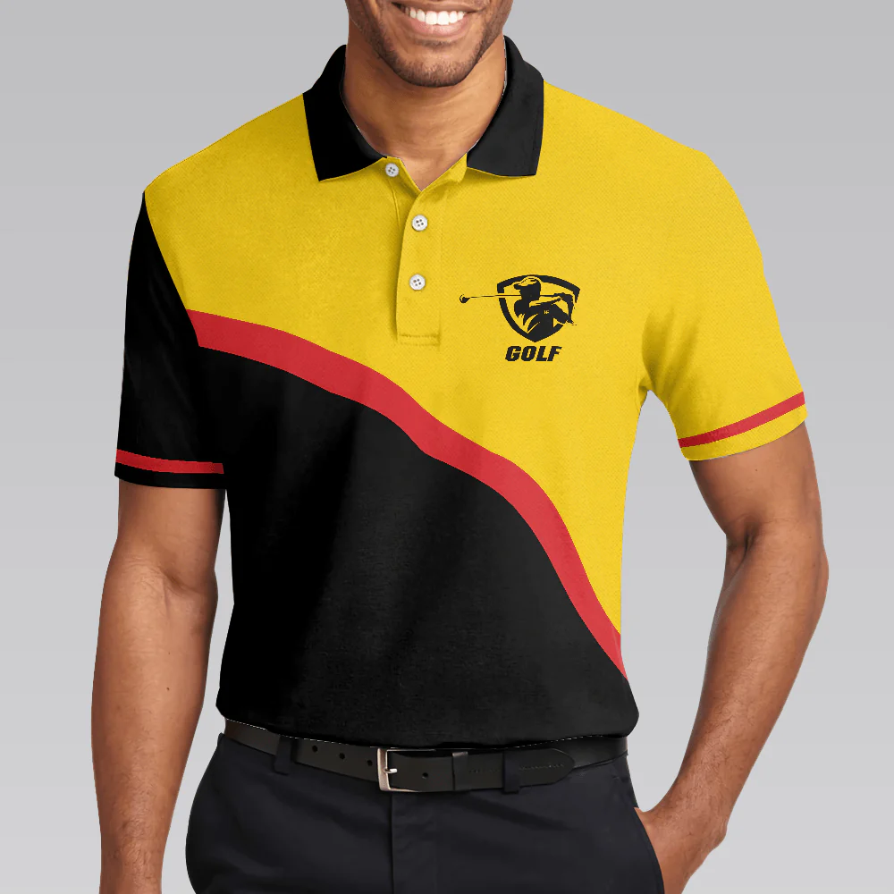 Men Golf Polo Shirt - Der Schlechteste Tag Des Golfsports Schlagen Sie Den Besten Tag Der Arbeit Polo Shirt, German Golf Shirt For Men - Image 5