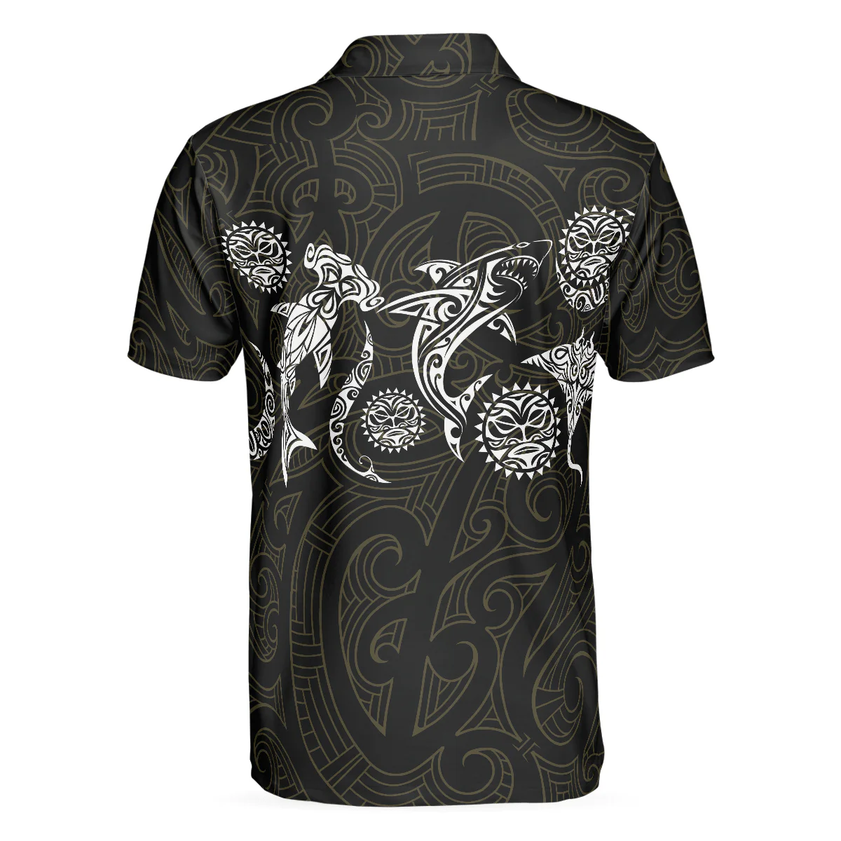 Men Golf Polo Shirt - Elegant Polynesian Pattern Polo Shirt, Golf Gift For Men, Golfers - Image 2