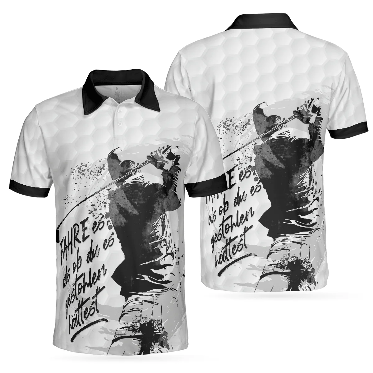 Men Golf Polo Shirt - German Golfing Men Polo Shirt, Fahre Es Als Ob Du Es Gestohlen Hättest Polo Shirt, Best Golf Shirt For Men, Gift For Golfers