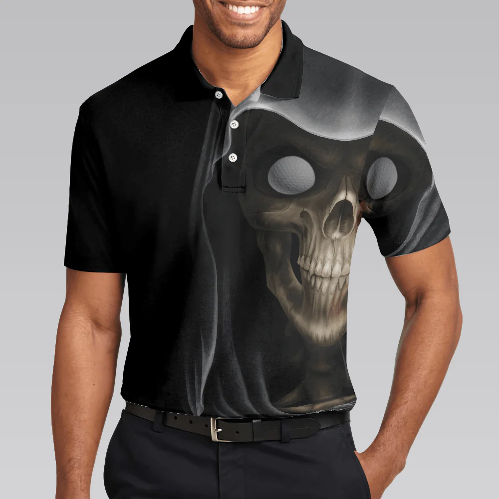 Men Golf Polo Shirt - Golf Bring Beer Polo Shirt, The Devil Whispered To Me I'm Coming For You Polo Shirt - Perfect Gift For Men, Golfers - Image 5