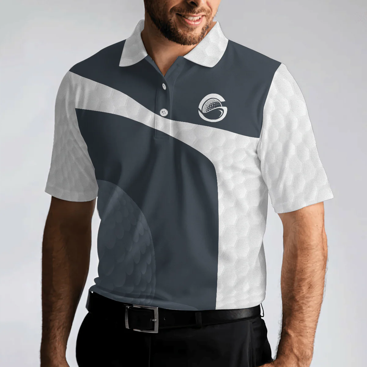 Men Golf Polo Shirt - Golf Crossed Golf Clubs, Golf Polo Shirt - Perfect Polo Shirt For Men, Golfers - Image 4